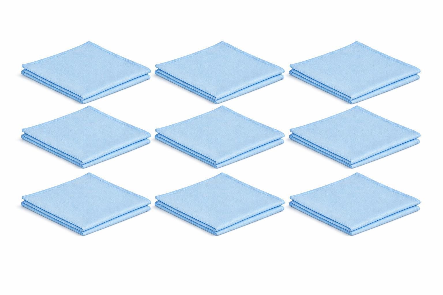 BAYLI 4er Pack Glasreinigungstuch 390x390 mm 290g/m² – Streifenfreies Mikrof Reinigungstuch