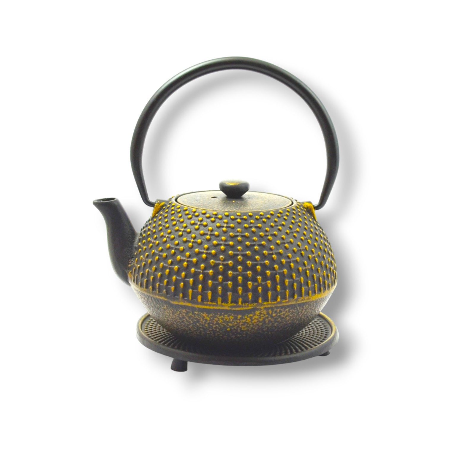JA-UNENDLICH Teekanne Hoshi, 0.8 l, aus Gusseisen handgefertigt im Sandgussverfahren, innen emailliert