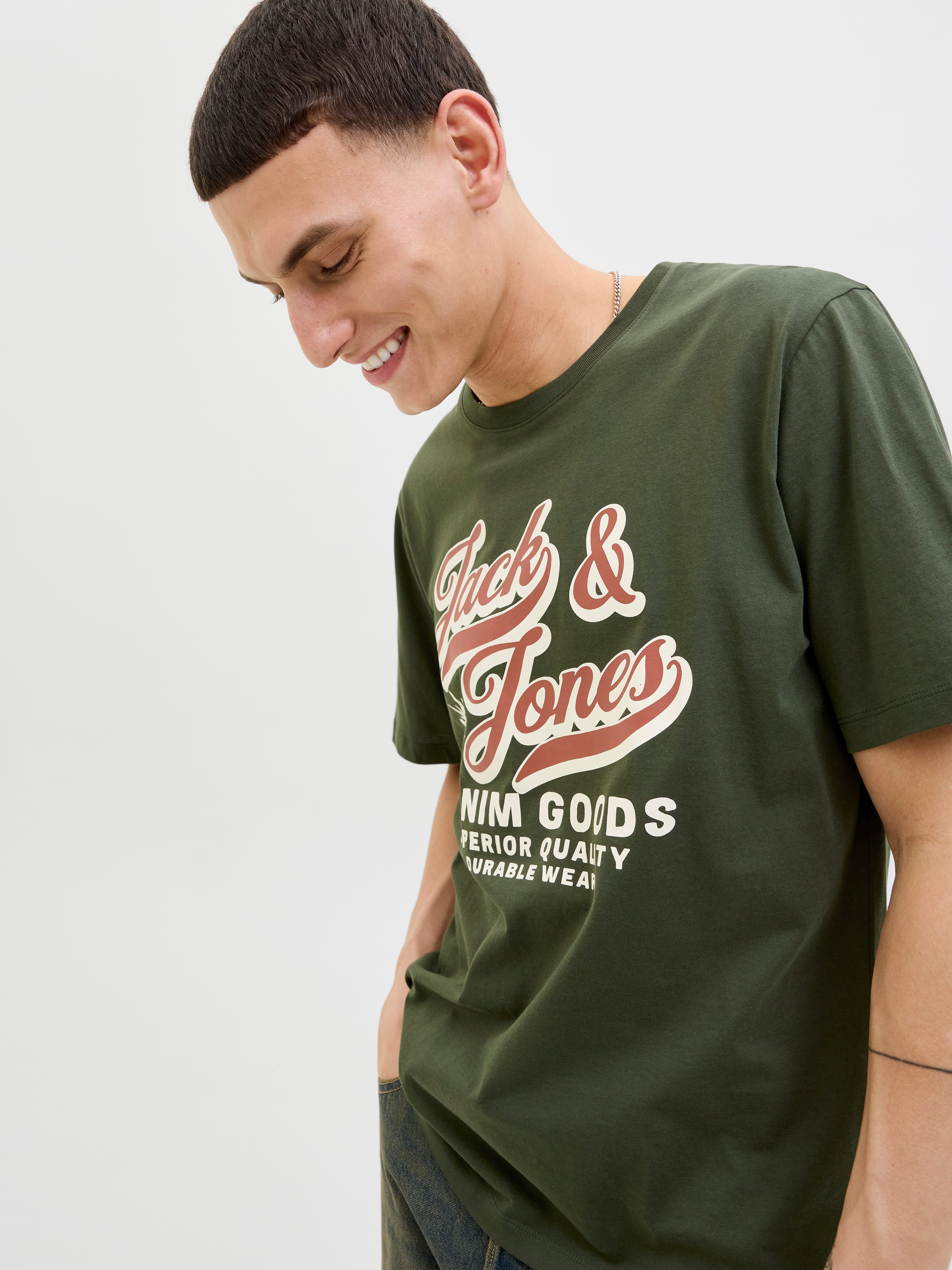 Jack & Jones Rundhalsshirt JJELOGO TEE SS O-NECK 2 COL AW25 SN günstig online kaufen