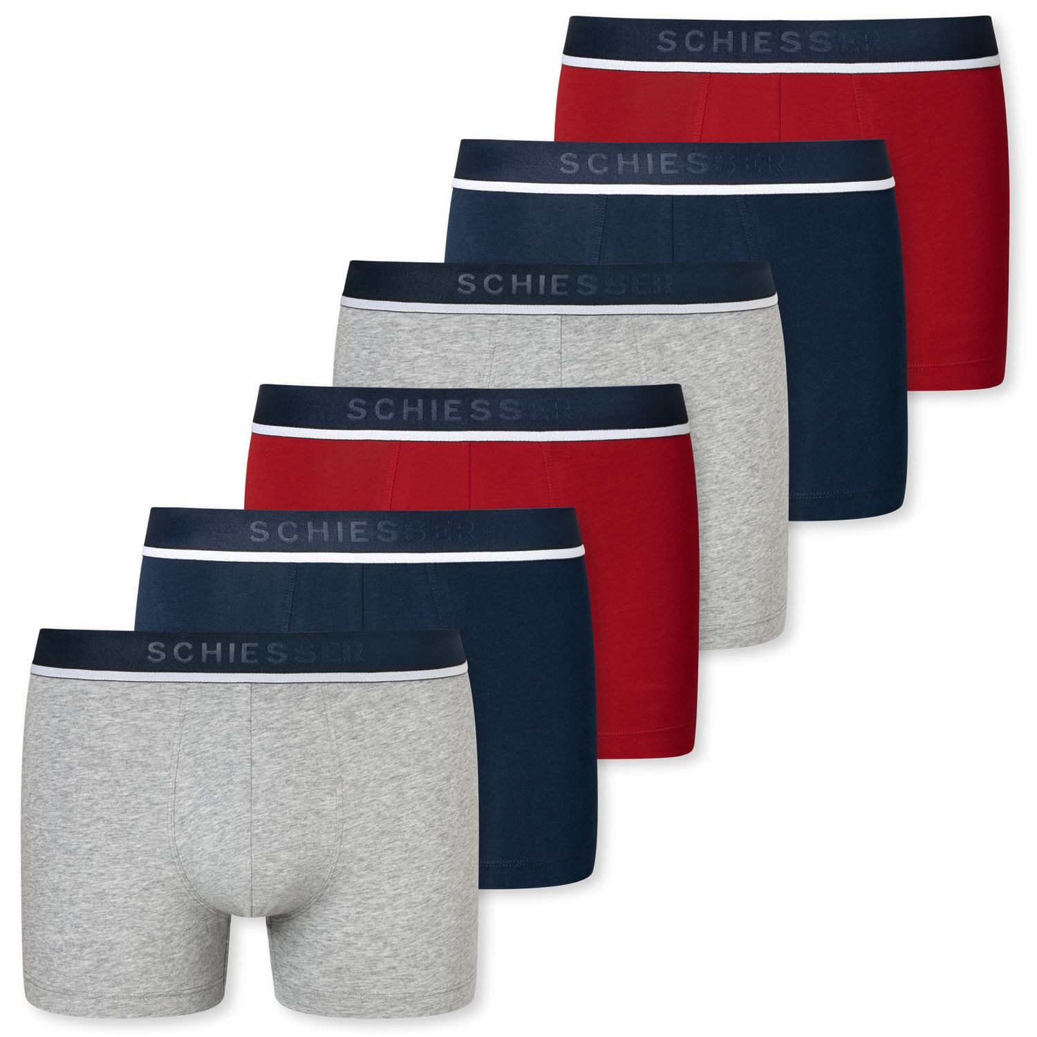 Schiesser Boxershorts Organic Cotton (3-St) mit günstig online kaufen