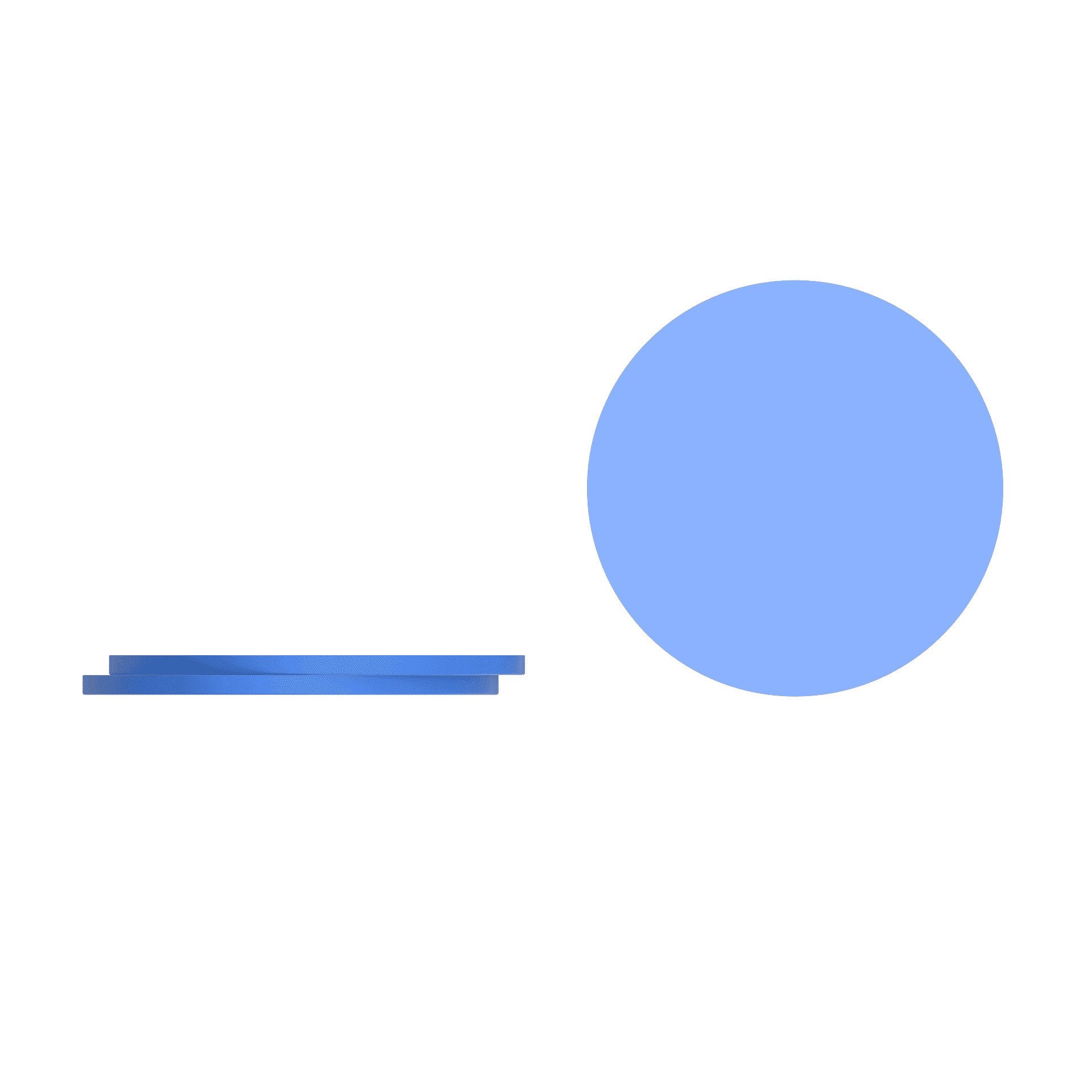 Kochblume Glasuntersetzer Kochblume Silikon-Untersetzer 3-tlg. in blau