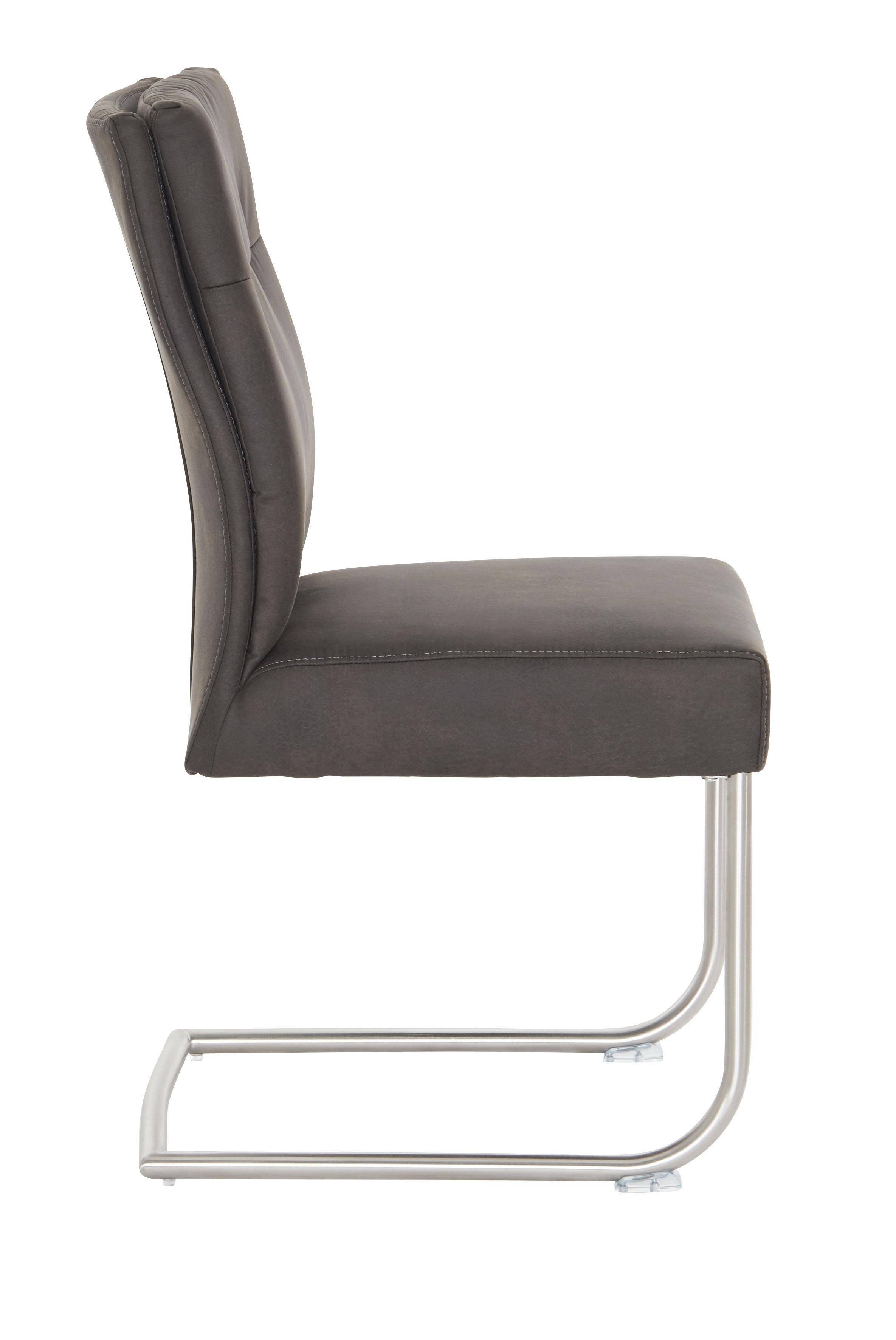 NIEHOFF SITZMÖBEL Freischwinger Komfort (Set, 2 St), in 3 Farben, Gestell aus Edelstahl