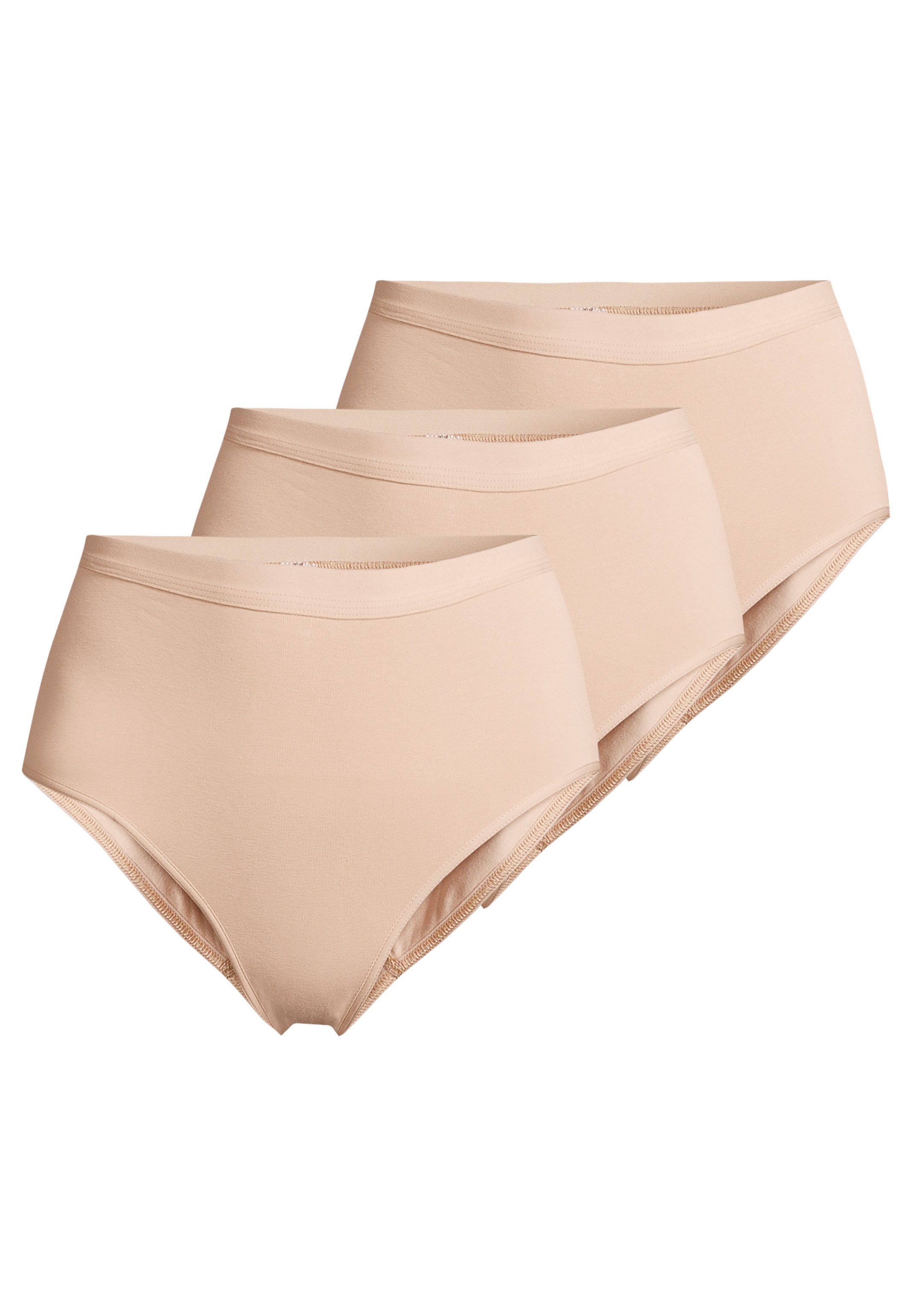 Taillenslip 3er Pack Singel-Jersey