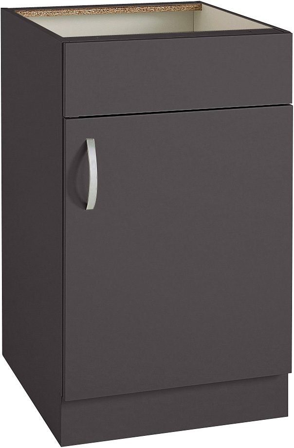 wiho Küchen Spülenschrank Flexi Breite 50 cm Anthrazit