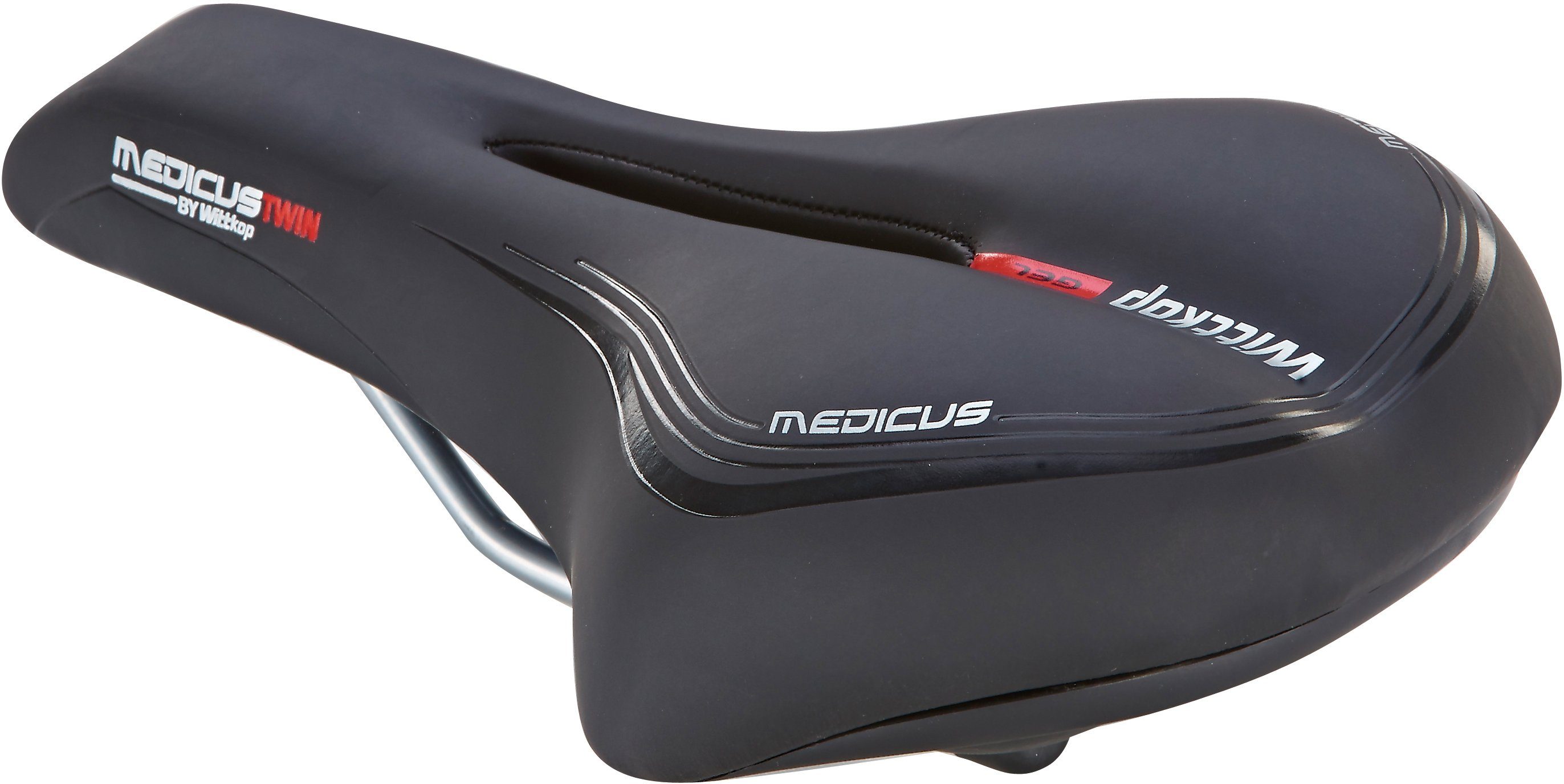 MEDICUS Fahrradsattel Gesundheitssattel, Mit 5 unterschiedlichen  gepolsterte Zonen für hohe dynamischen Komfort