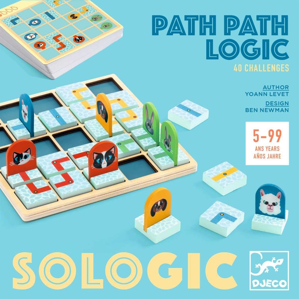 DJECO Spiel SOLOGIC: Path Path Logic Logikspiel für Kinder ab 5 Pfadfinder-Puzzle