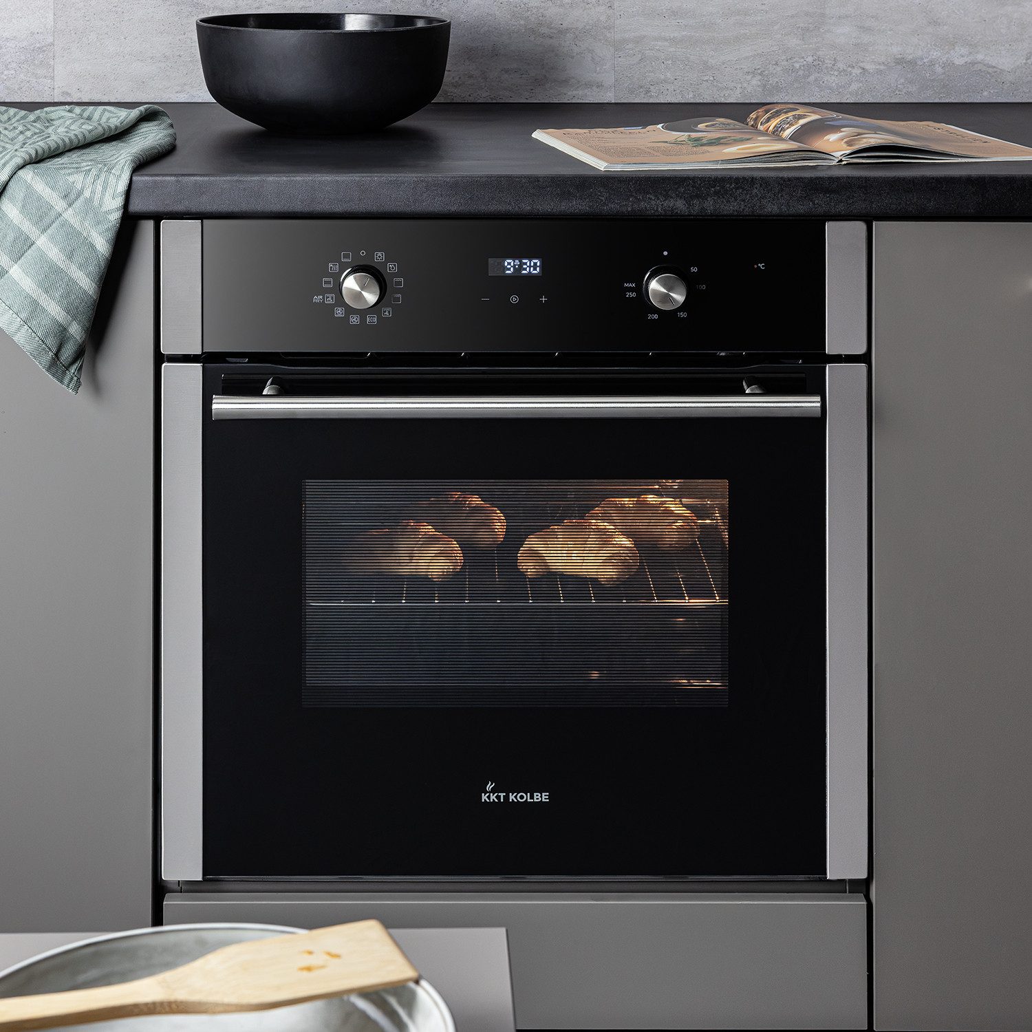 KKT KOLBE Einbaubackofen Backofen Elektroherd BO8810SS, DampfClean, 60 cm / Einbauherd / Kochmulde / Heißluft / AirFry / Katalyse – Bild 5 von 5