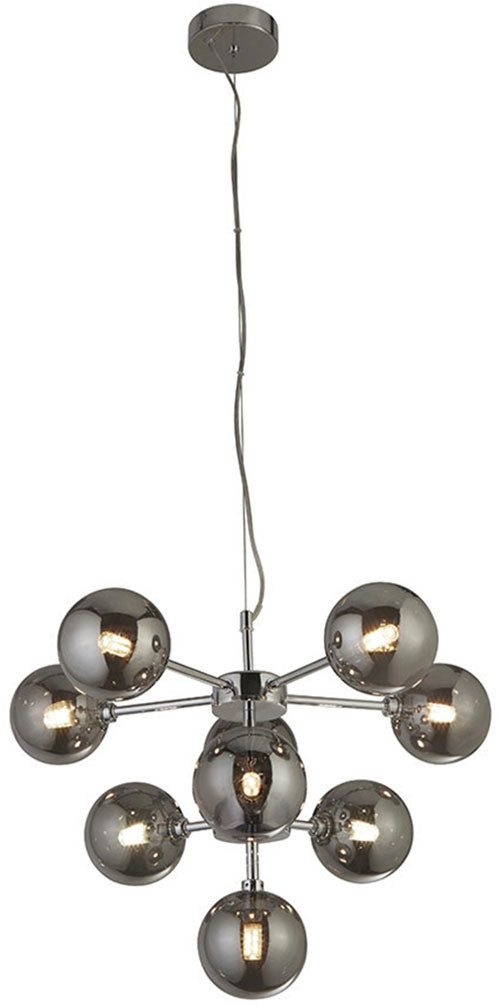 Searchlight Pendelleuchte Lighting Collection 9Lt Pendelleuchte - Chrom, ohne Leuchtmittel