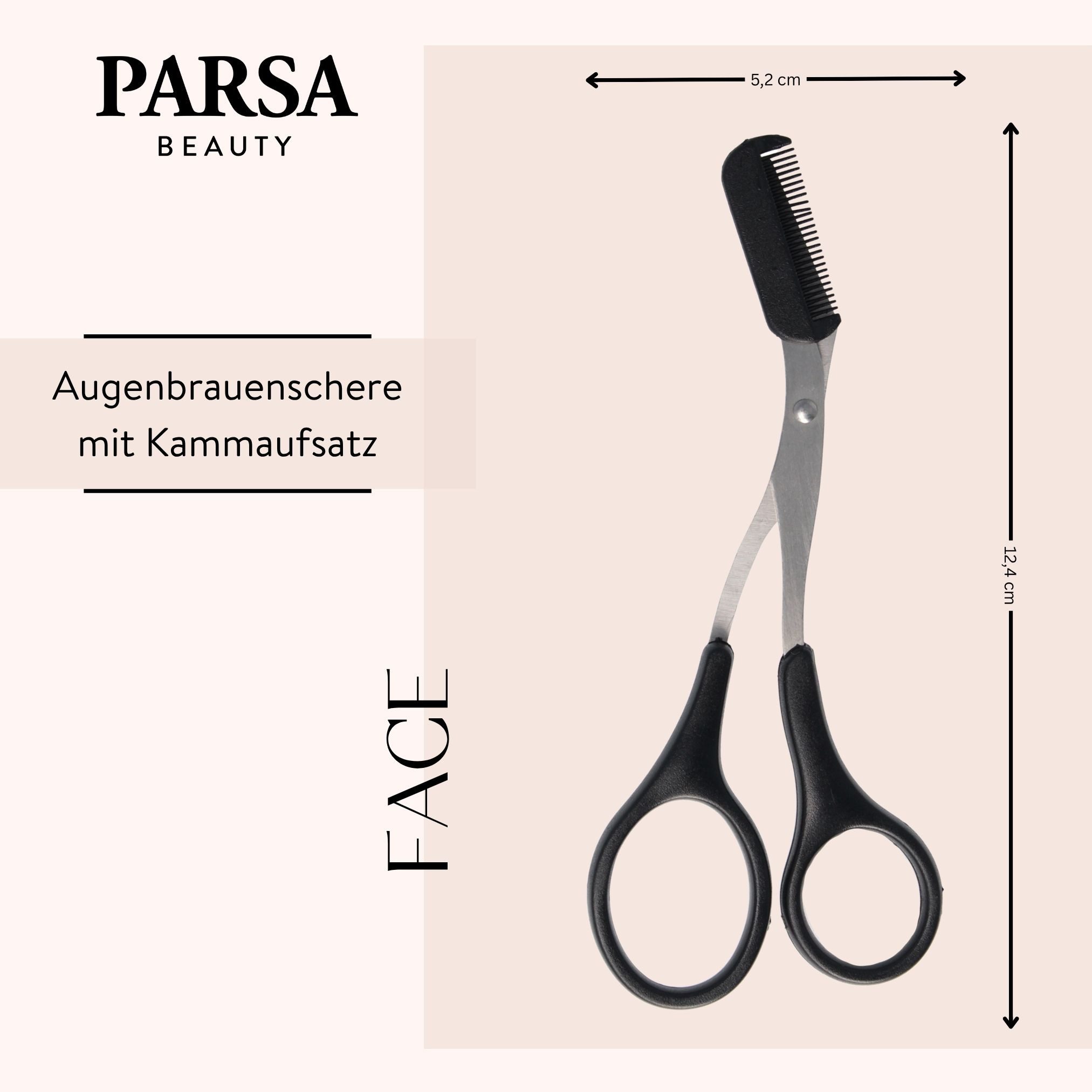 PARSA Beauty Augenbrauenschere Essential Augenbrauenschere, Pr?zise & Fein geschliffen