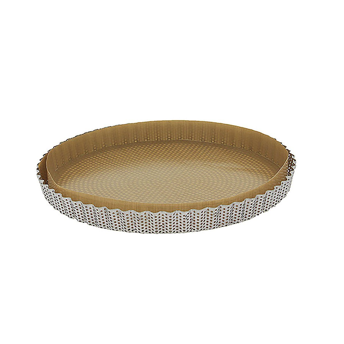 de Buyer Backform deBuyer, Tortenform geriffelt perforiert, (2-tlg)