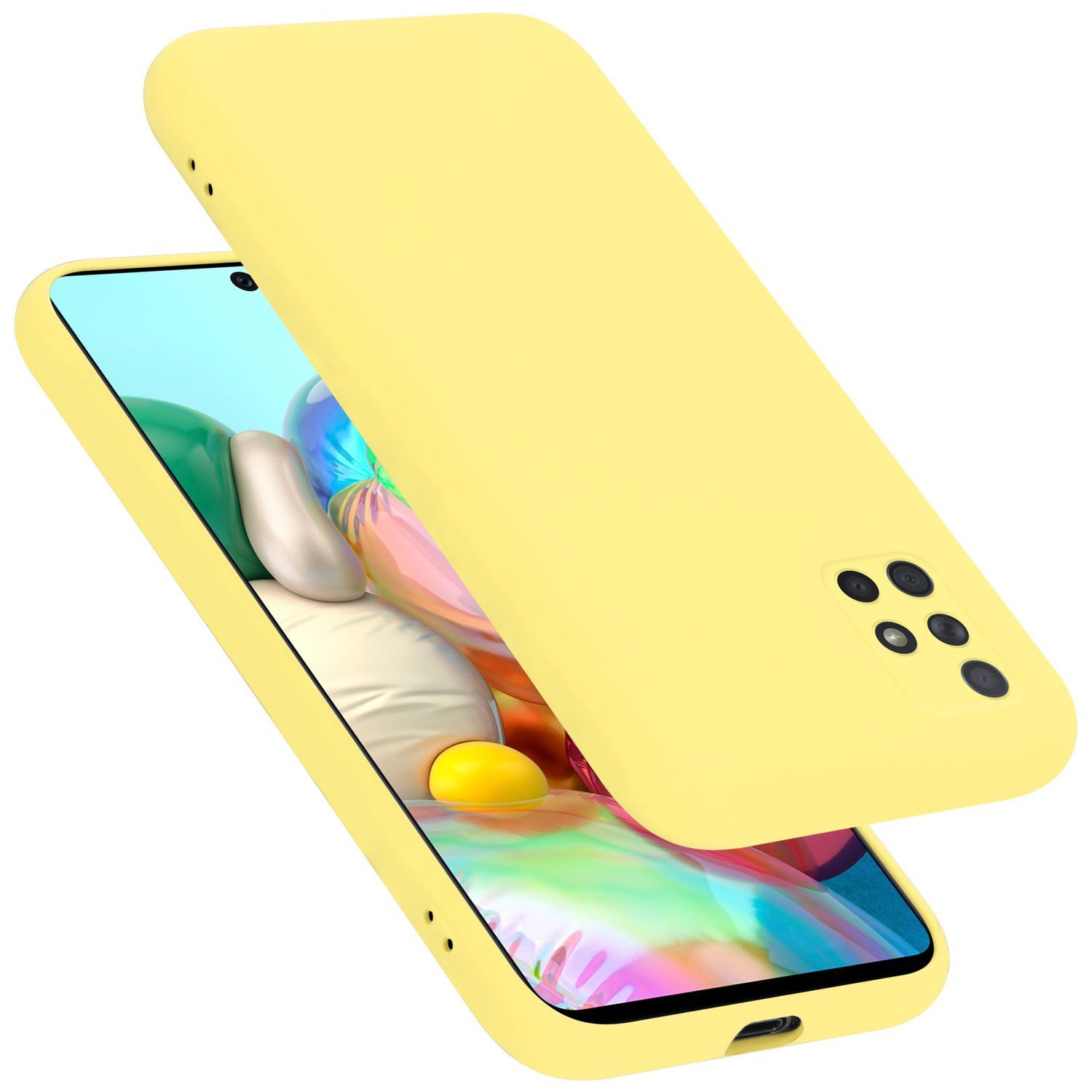 Cadorabo Handyhülle für Samsung Galaxy A51 4G / M40s Hülle Samsung Galaxy A51 4G / M40s, Flexible Hülle TPU Silikon Schutzhülle Back Cover Case