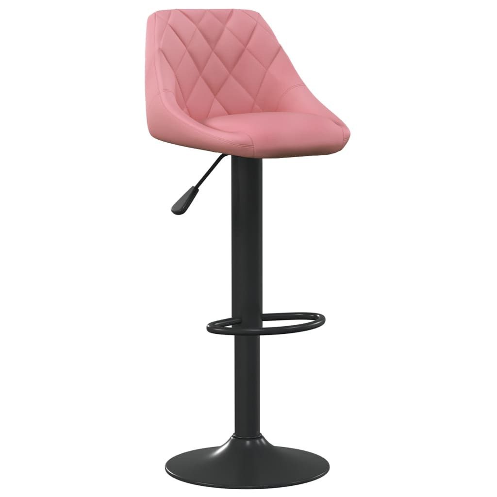 vidaXL Barhocker Barhocker Rosa Samt (1 St)