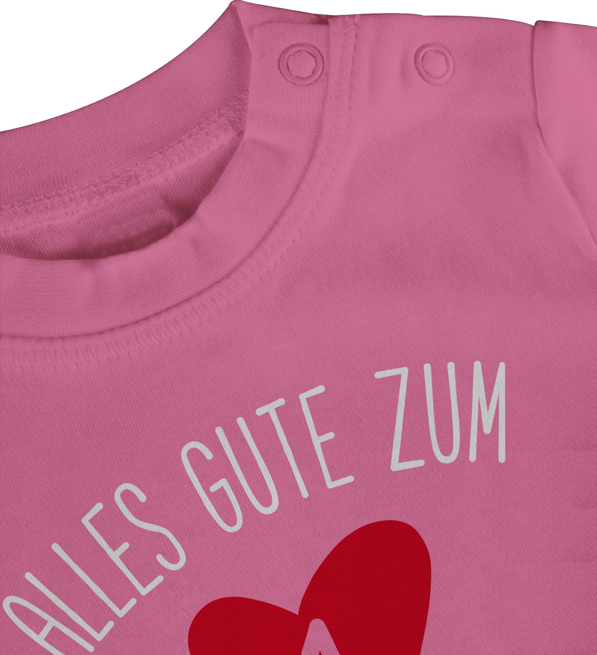 Pink gute Vatertag Vatertag Alles ersten T-Shirt weiß Geschenk Shirtracer zum Baby 2