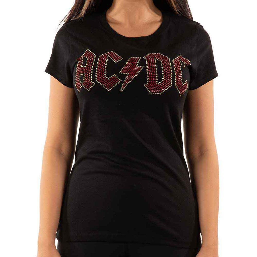AC/DC T-Shirt Embellished Logo Slim Fit günstig online kaufen