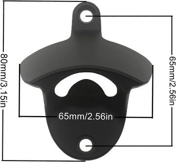 RefinedFlare Flaschenöffner Einschraubbarer Bierflaschenöffner aus Edelstahl zur Wandmontage (10-tlg)