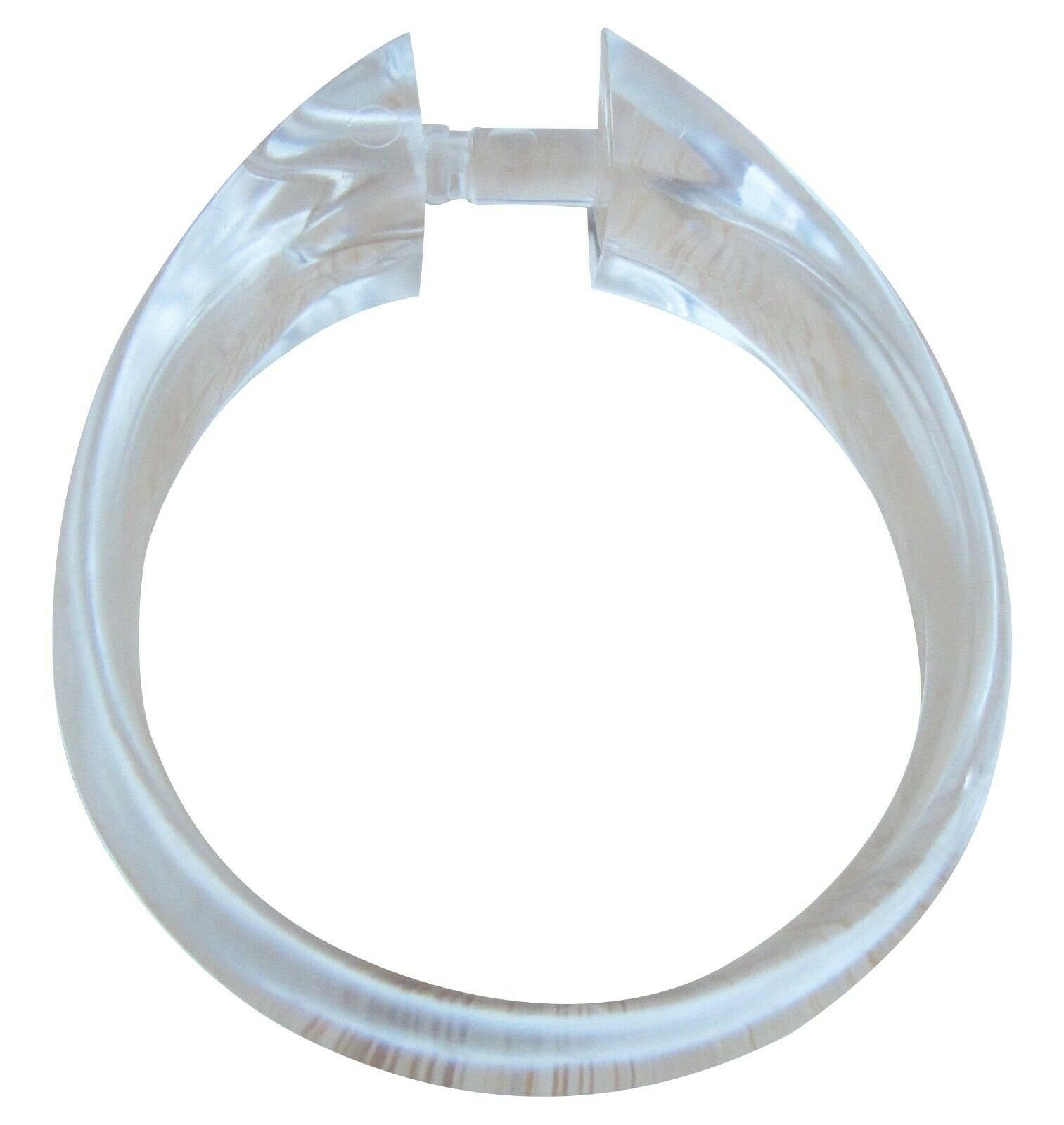 rewagi Duschvorhang Duschvorhangring oval - Größe: Innenmaß Ø 45 mm Farbe: glasklar, Verkaufseinheit: 10, 30, 50, 100 Stück