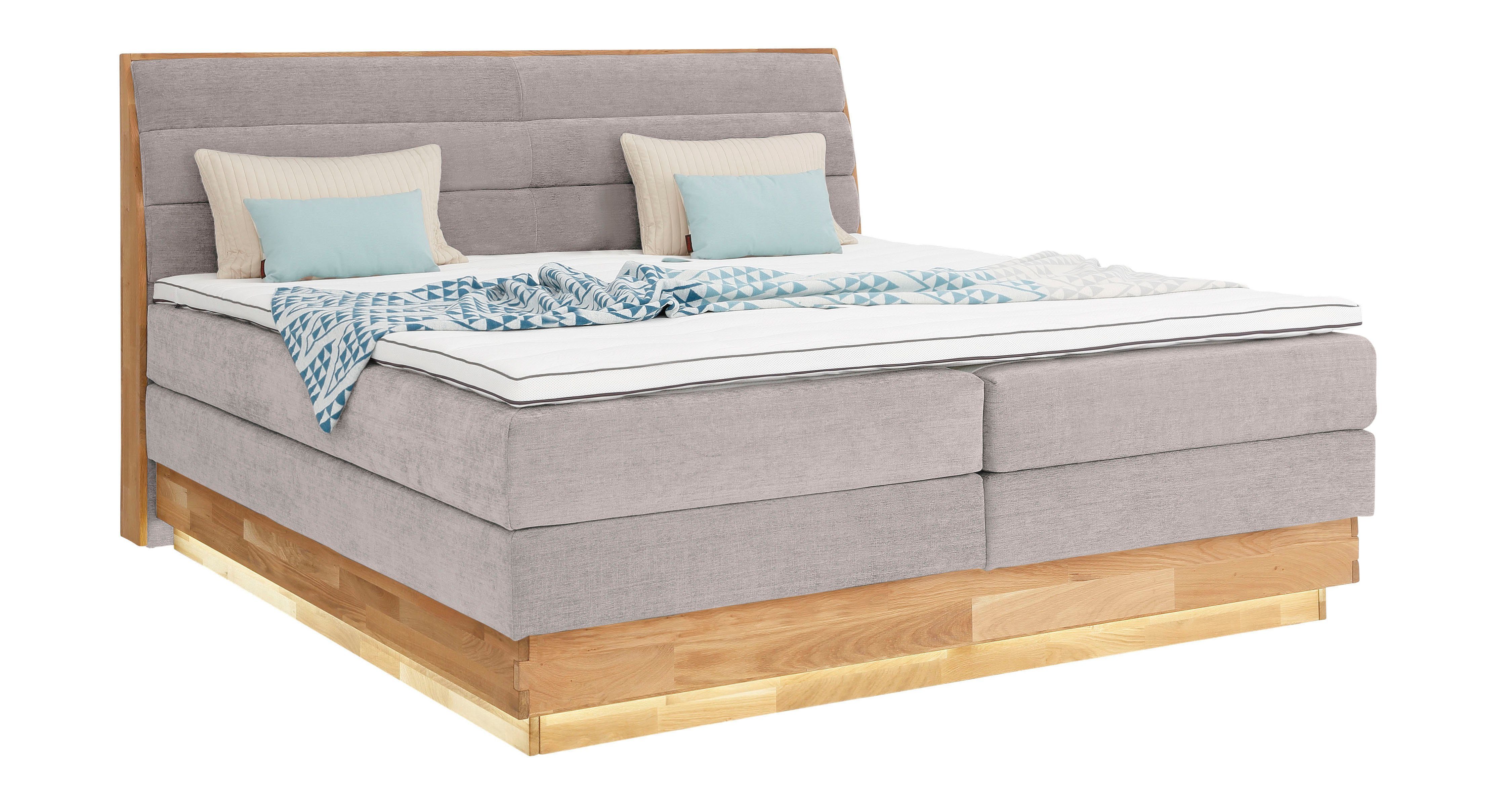 OTTO products Boxspringbett, LED-Beleuchtung, mit zertifizierten, günstig online kaufen