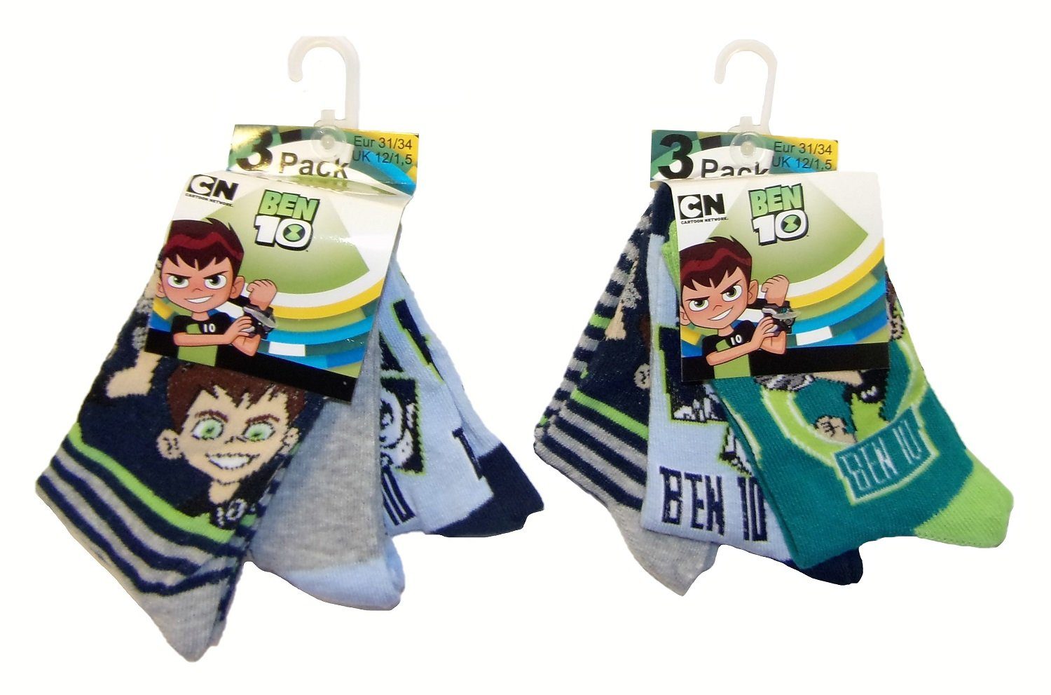 Cartoon Network Socken Ben 10 Socken für Kinder 31/34 (6er Pack) (Set, 6-Paar)