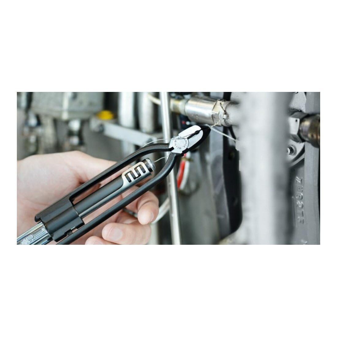 Stahlwille Zangenset Stahlwille Drahtwirbelzange L.280mm Kopf brüniert, poliert Griffe brün