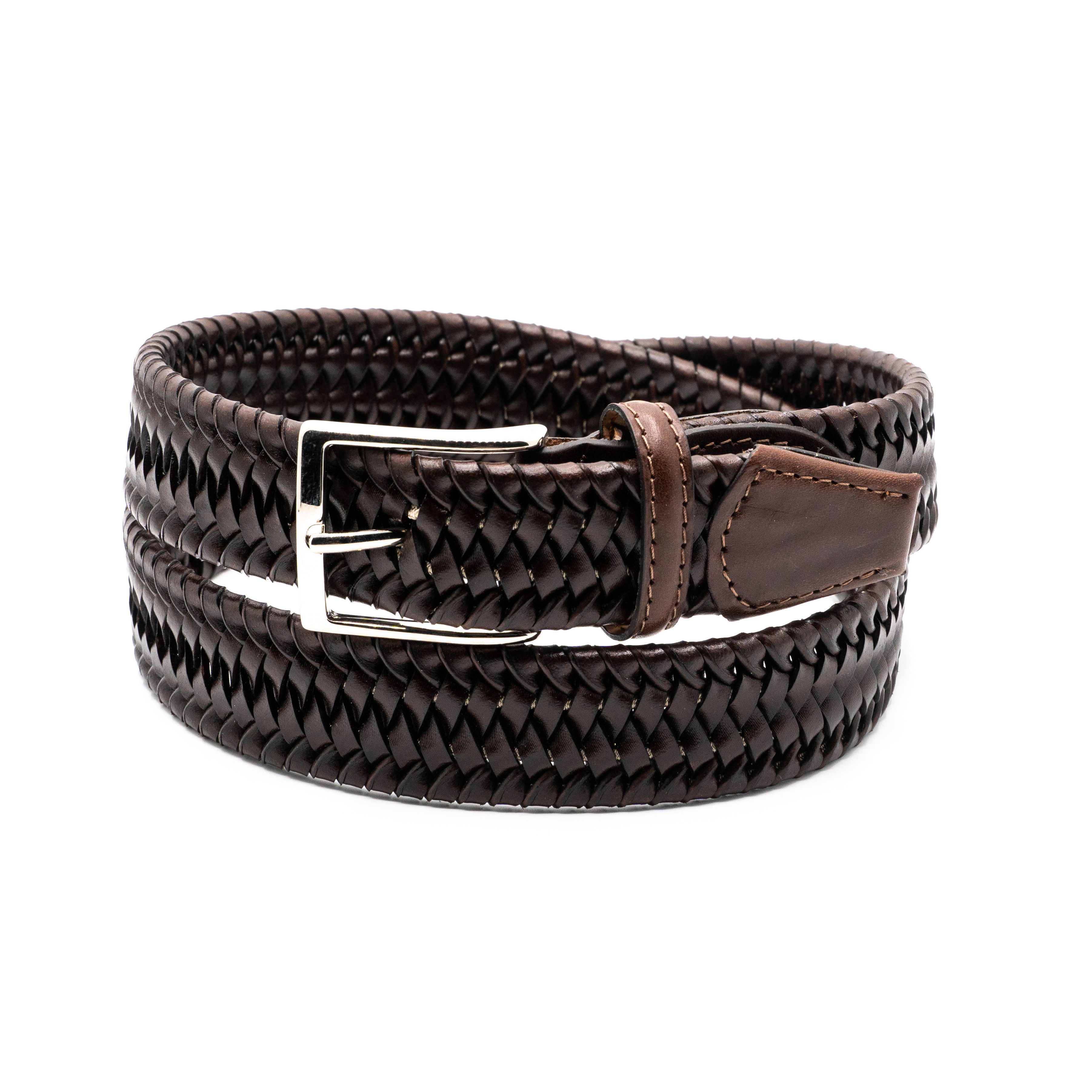 So Milano Flechtgürtel Leder, MADE IN ITALY