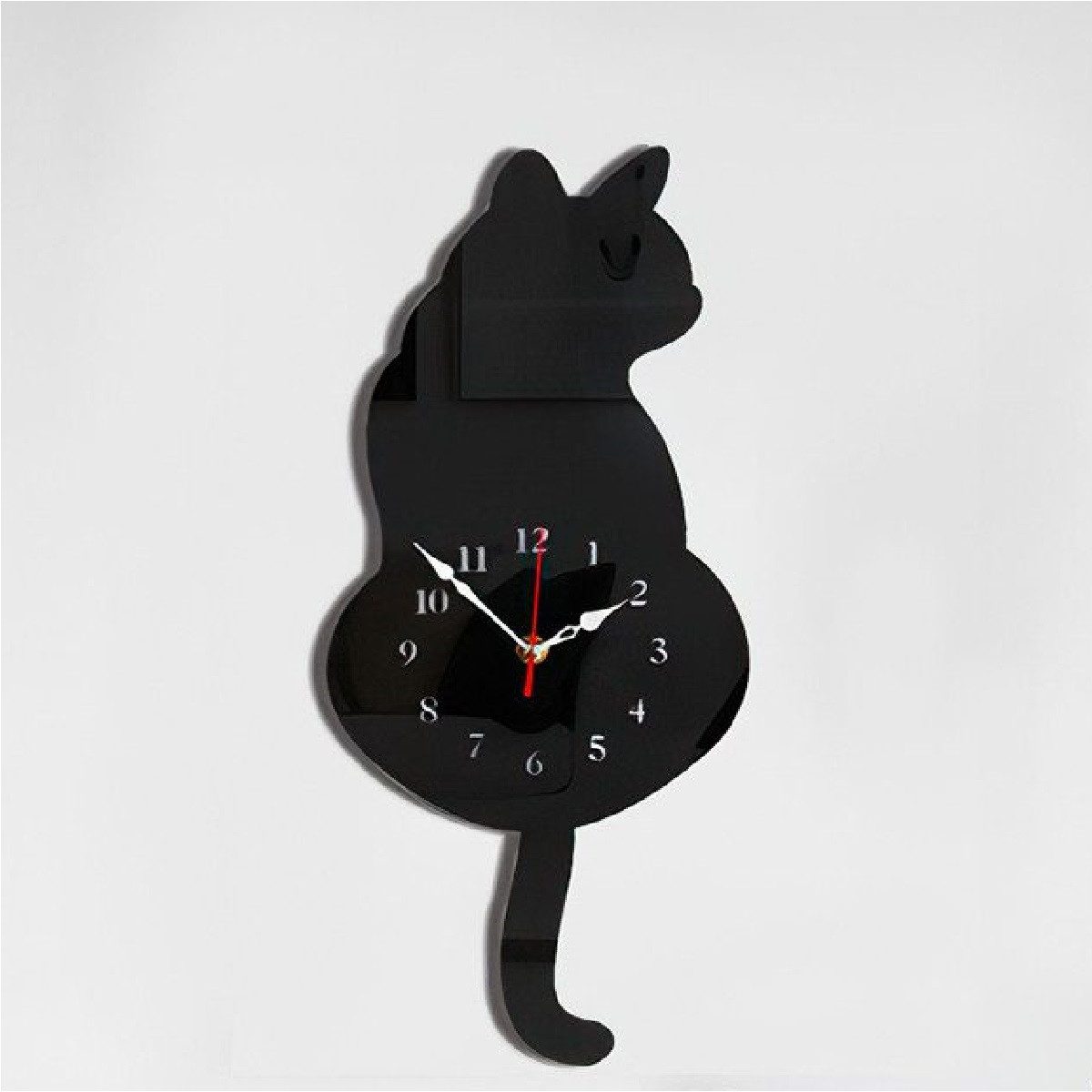 DOPWii Wanduhr Kreative Katze Wanduhr, Pendeluhr günstig online kaufen