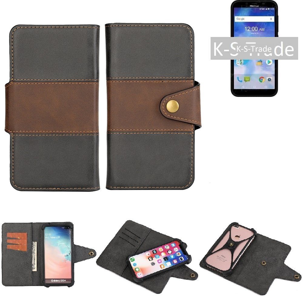 K-S-Trade Handyhülle für Sony Xperia 10, Handyhülle Schutzhülle Hülle Bookstyle Wallet-Case Bumper