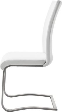 MCA furniture Freischwinger Arco (Set, 2 St), Stuhl mit Echtlederbezug, belastbar bis 130 Kg