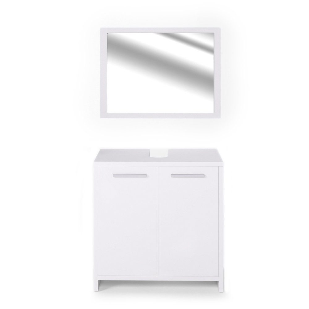 Vicco Badmöbel-Set Kiko, Weiß, 2 Teile, günstig online kaufen
