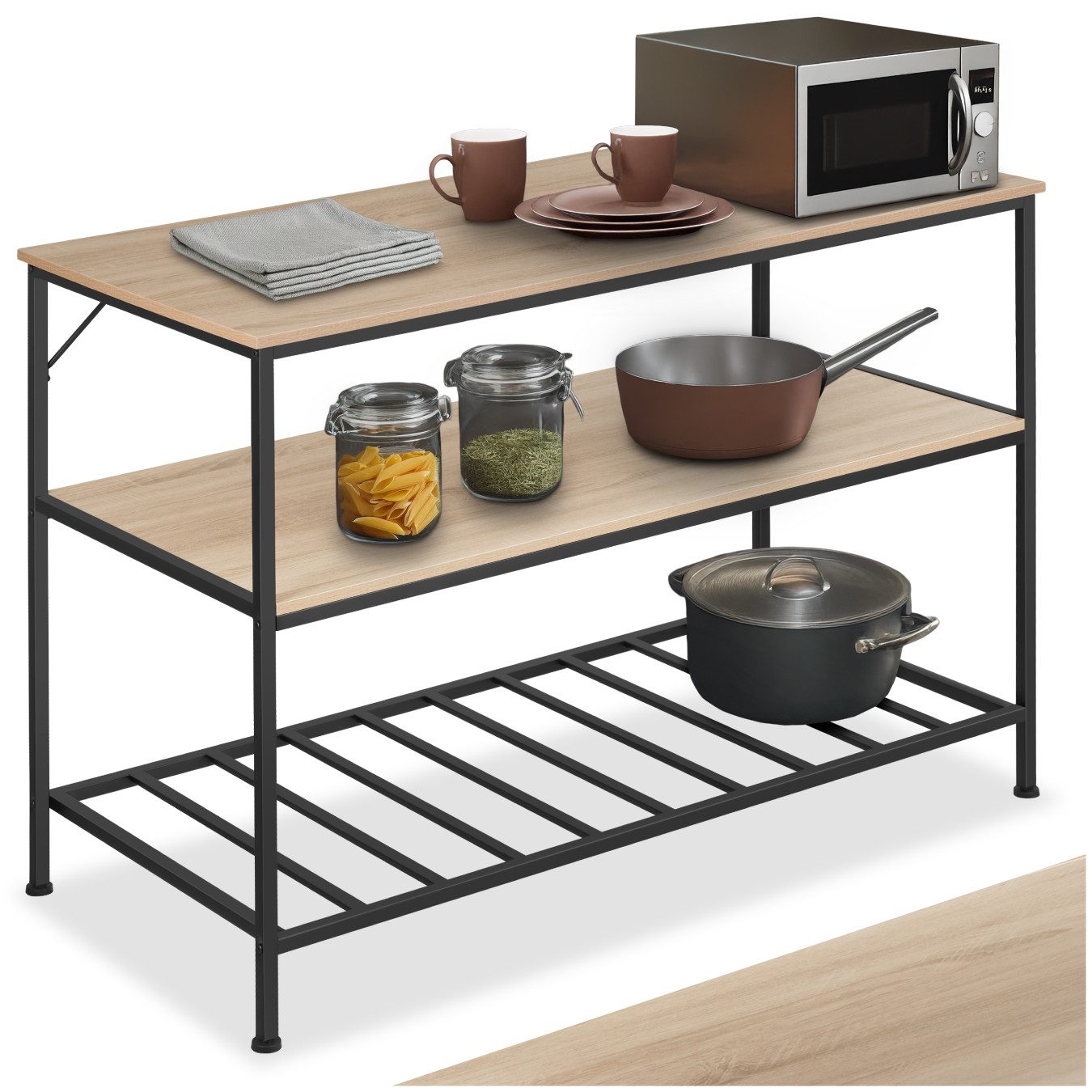 tectake Küchenregal Akeley, Set 1-tlg., Industrial günstig online kaufen