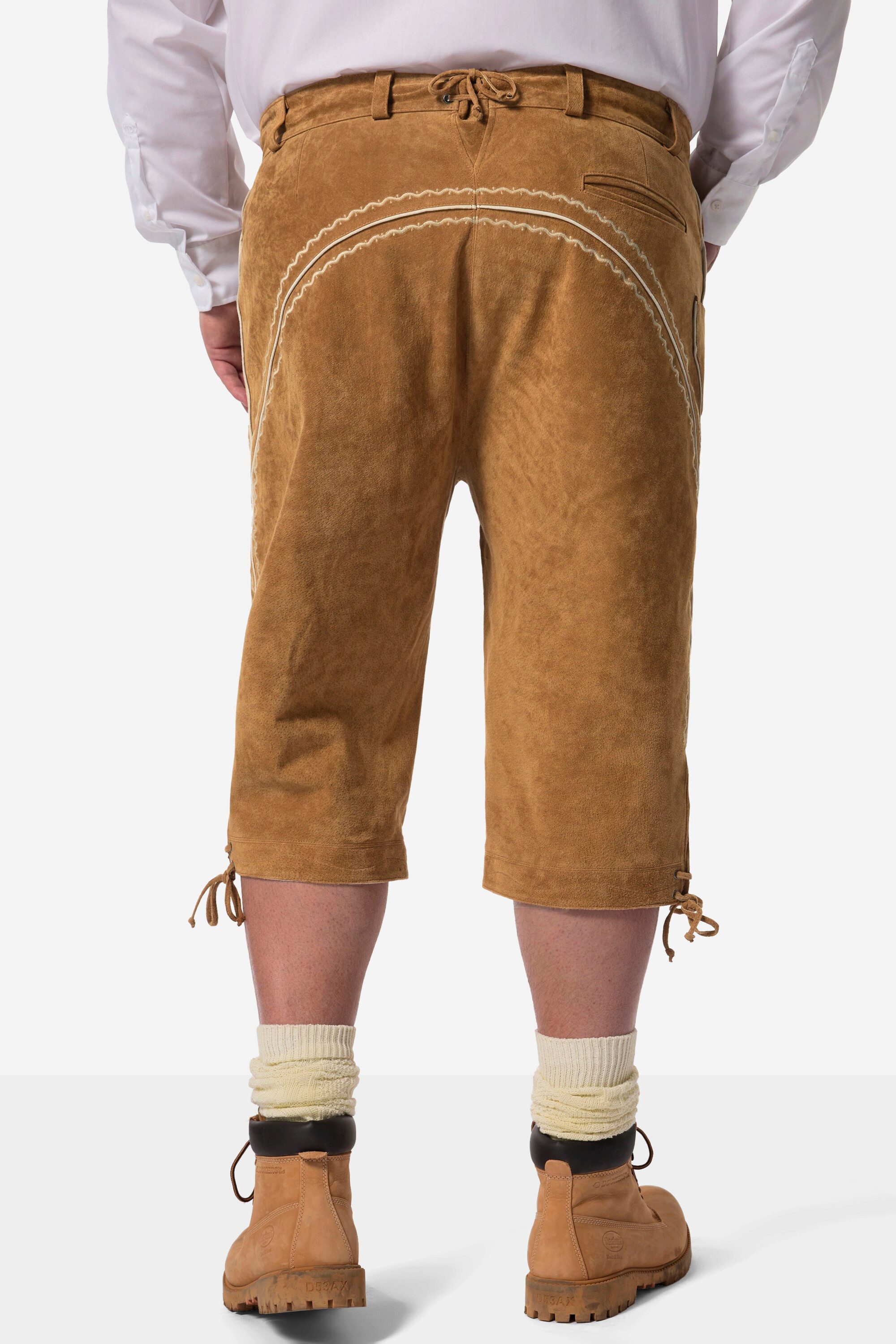 Men Plus Lederhose 3/4-Trachten-Lederhose echtes Leder – Bild 3 von 5