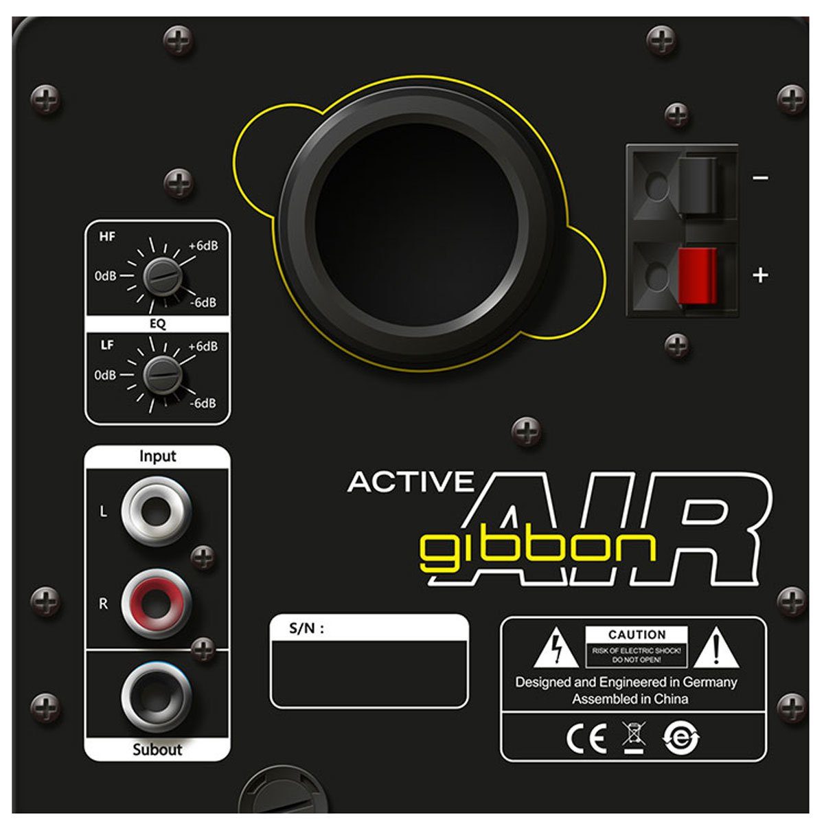 60 Gibbon (Bluetooth, Monkey Banana AIR Schwarz Monkey PC-Lautsprecher Banana W) Monitor-Boxen
