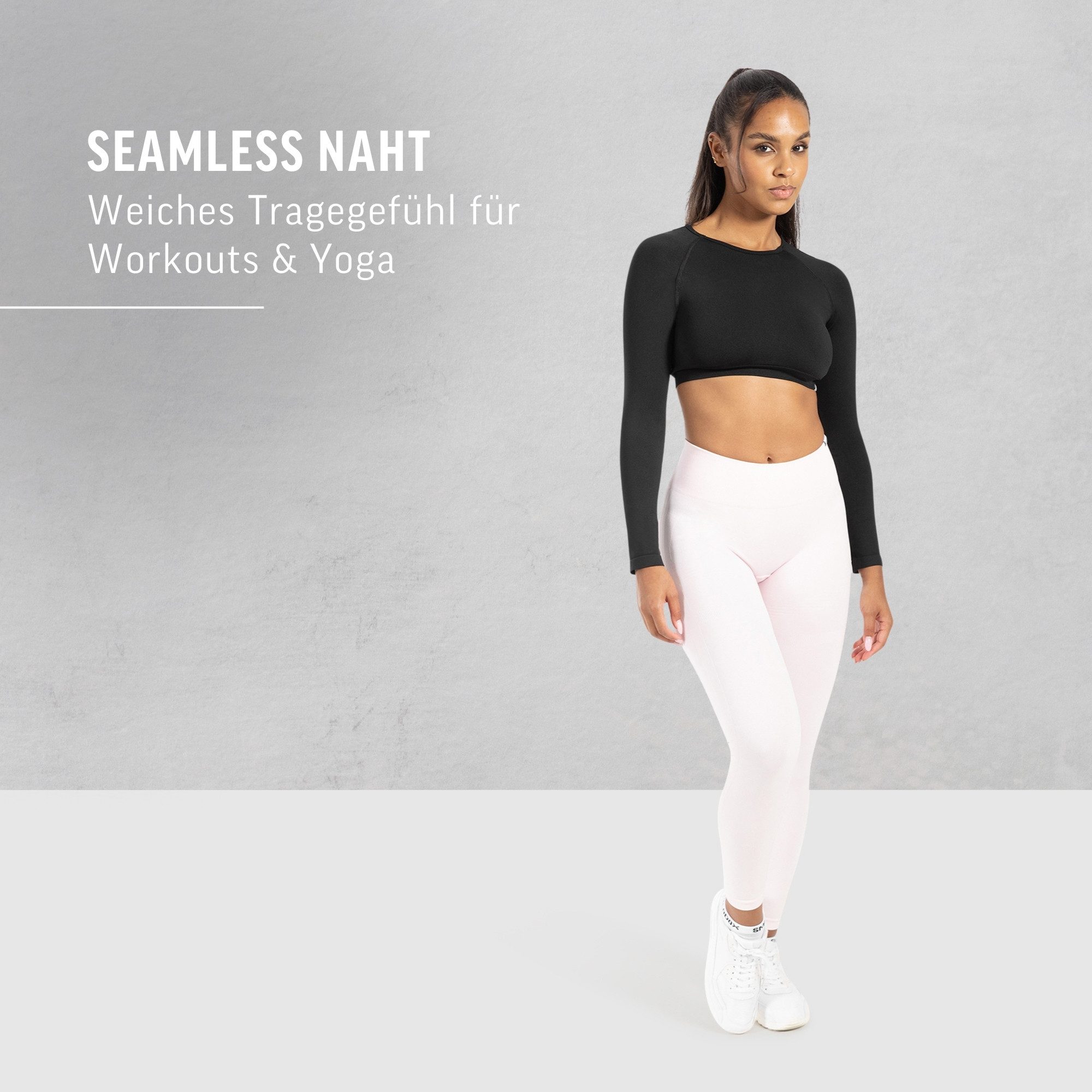 Smilodox Leggings Yune, Scrunch & Batik Optik mit Seamless Naht und Kontur, Fitness Hose elastisch, Blickdicht, komfortabel & stylisch, Gym Yoga Pilates