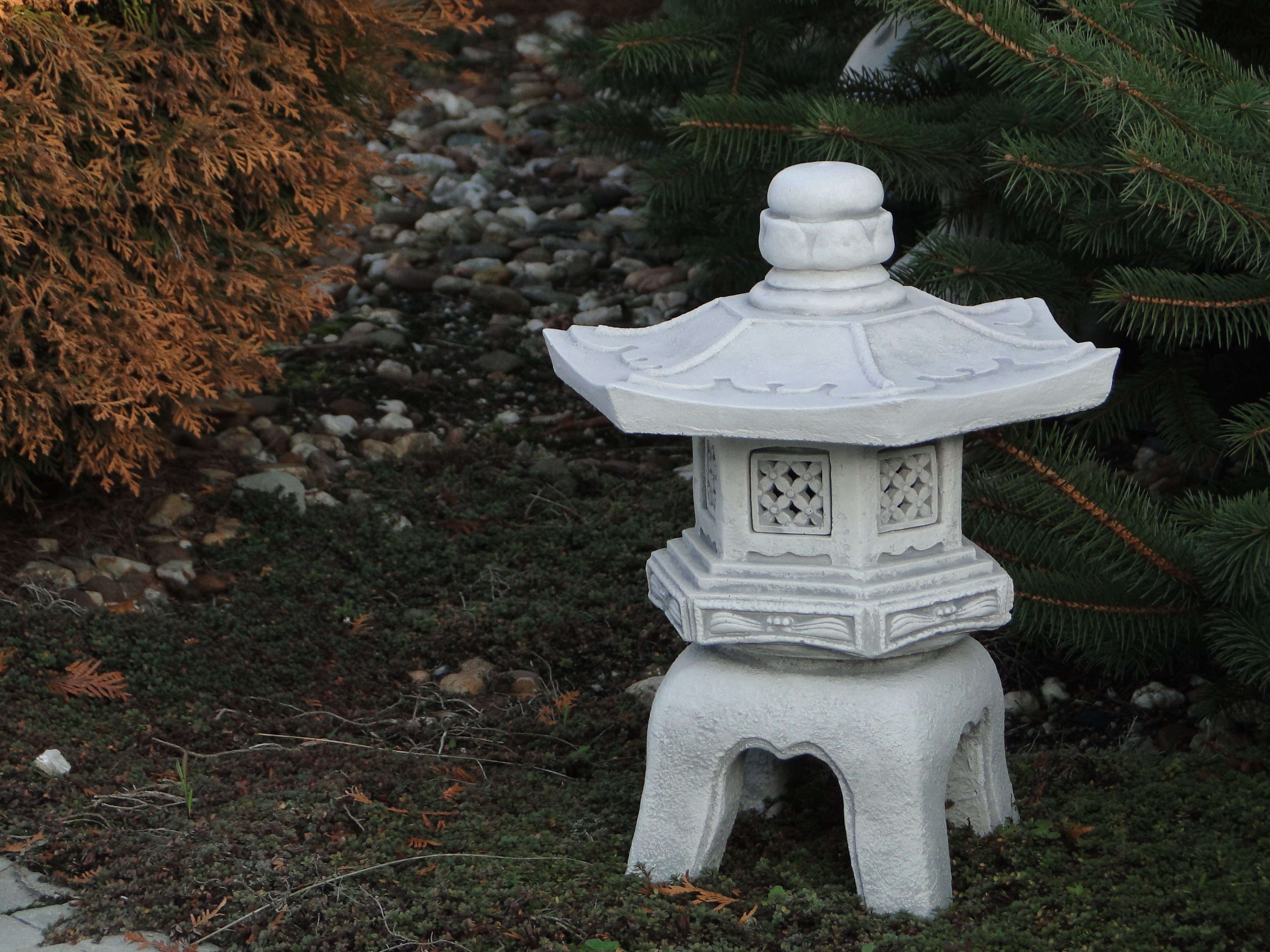 gartendekoparadies.de Gartenfigur Japanische Oki-Gata Steinlaterne, H. günstig online kaufen