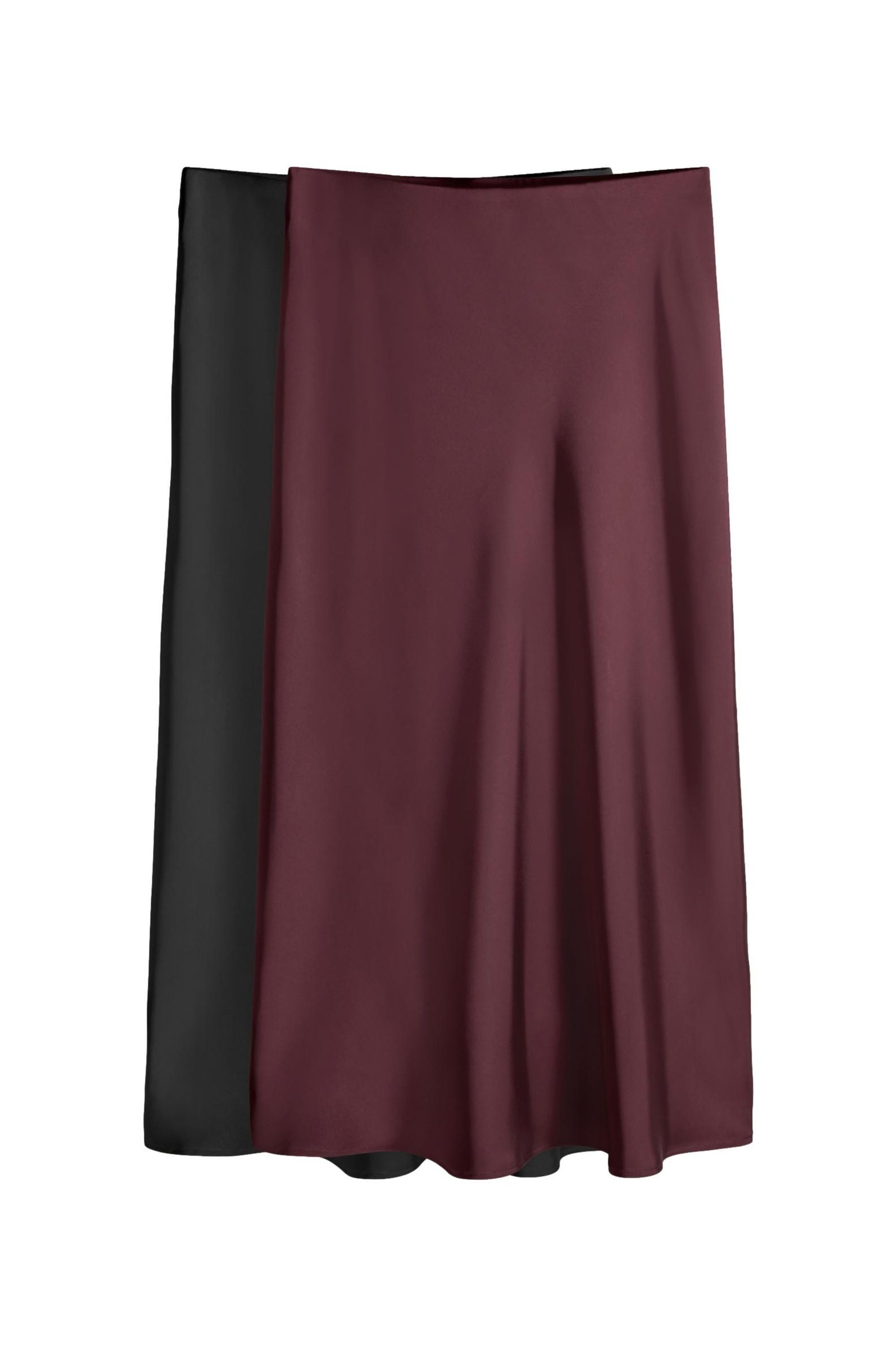 The Set Midirock The Set Midiröcke aus Satin, 2er-Pack (2-tlg) günstig online kaufen