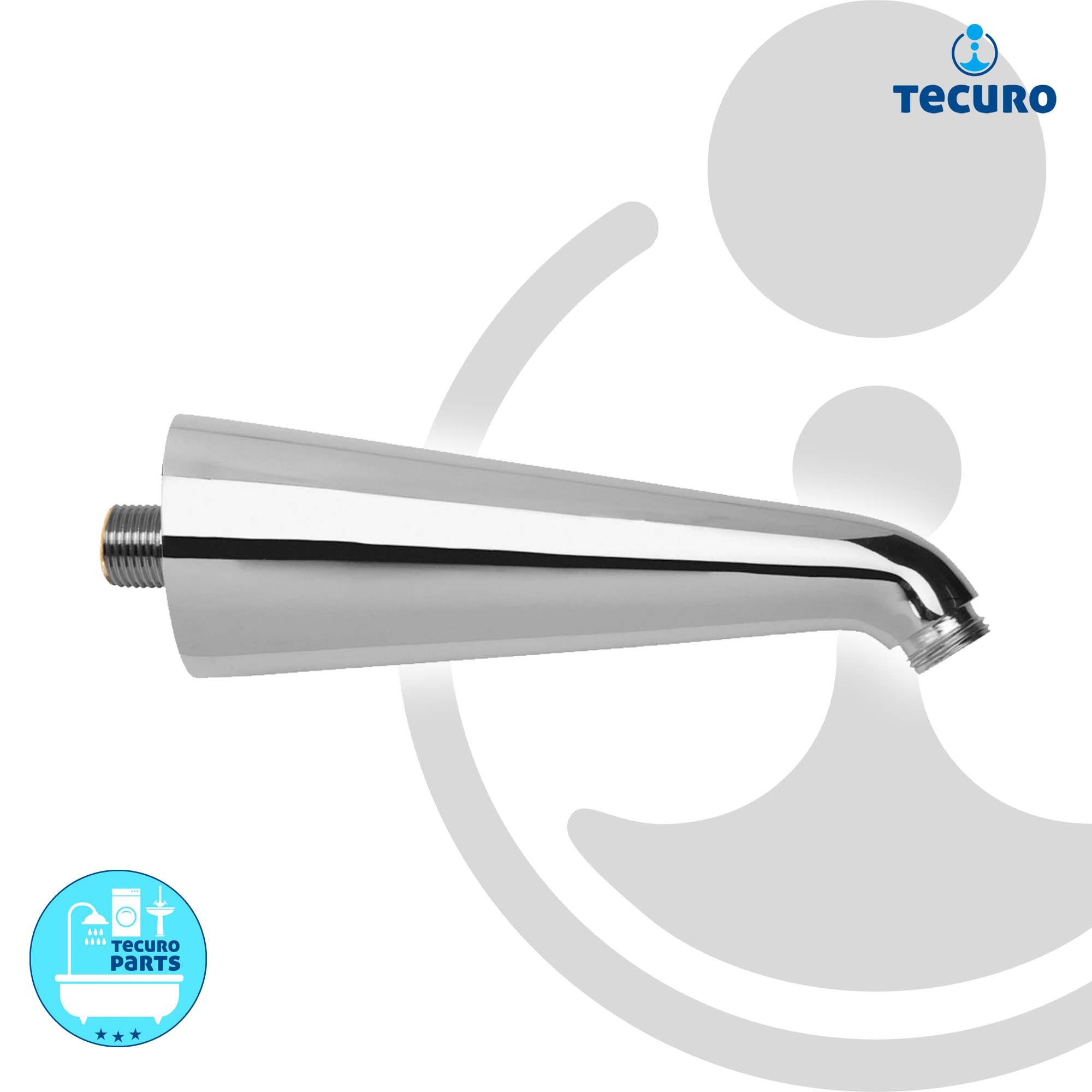 tecuro Brausearm Brausearm 170 mm für Regenbrausen, schwere Ausführung