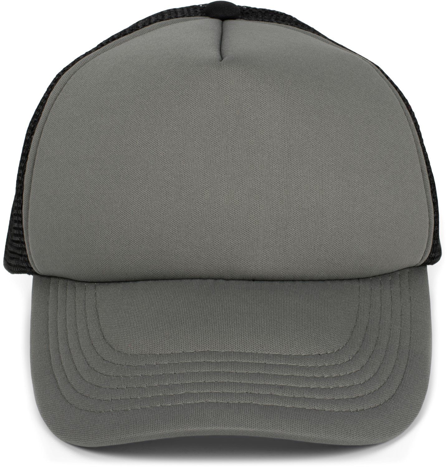 5-Panel Grau-Schwarz Cap Cap styleBREAKER Mesh Trucker (1-St)