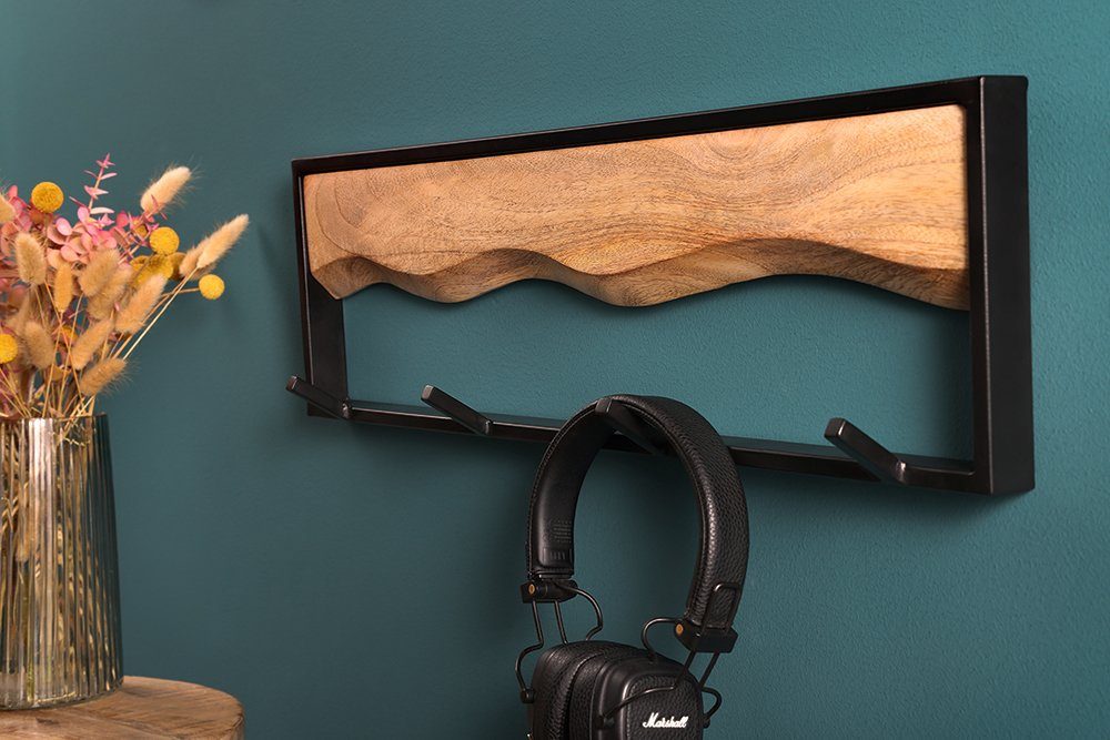 riess-ambiente Wandgarderobe AMAZONAS 60cm natur / schwarz (1 St), Flur · M günstig online kaufen