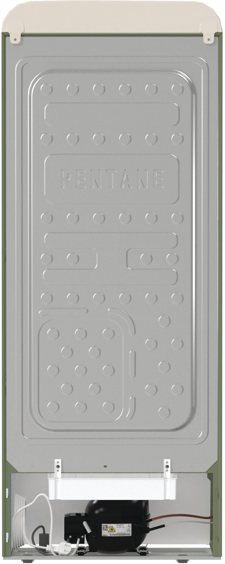 GORENJE Kühlschrank hoch, breit OBRB615DOL, 152,5 59,5 olive cm cm