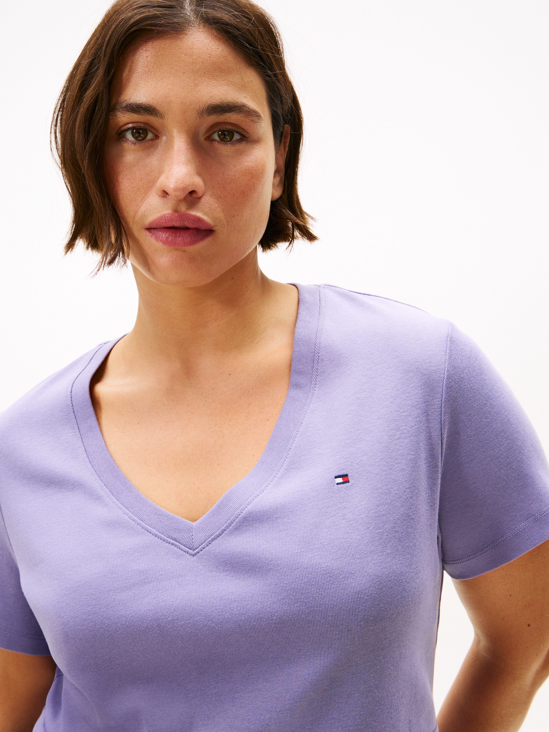 Tommy Hilfiger Curve V-Shirt CRV SLIM CODY V-NK SS in Großen Größen günstig online kaufen