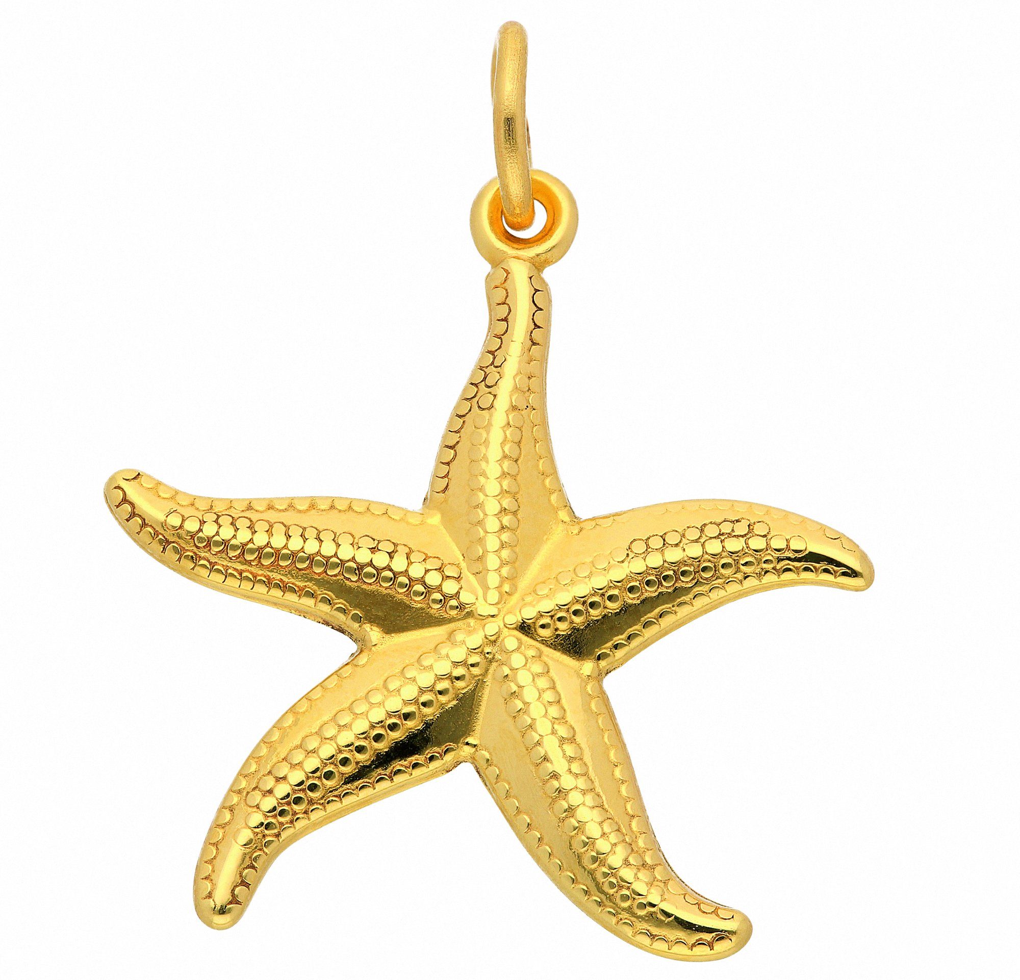 Kette mit Anhänger Damen 333 Gold Anhänger Seestern