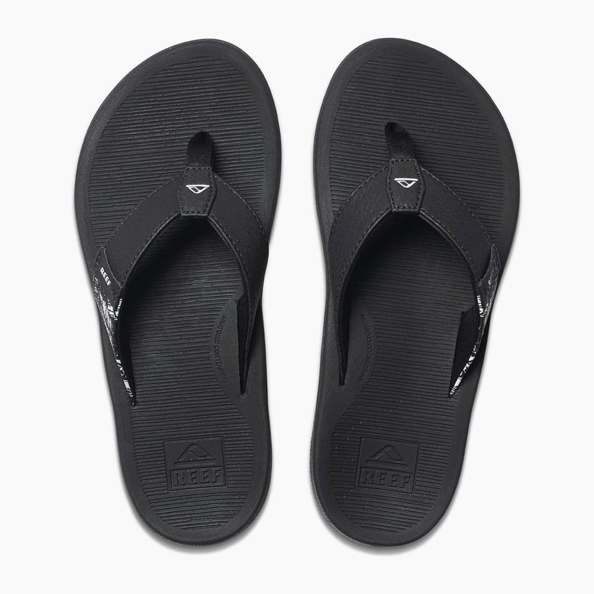 Reef Santa Ana - Damen Flip-Flops - Black/White Badepantolette