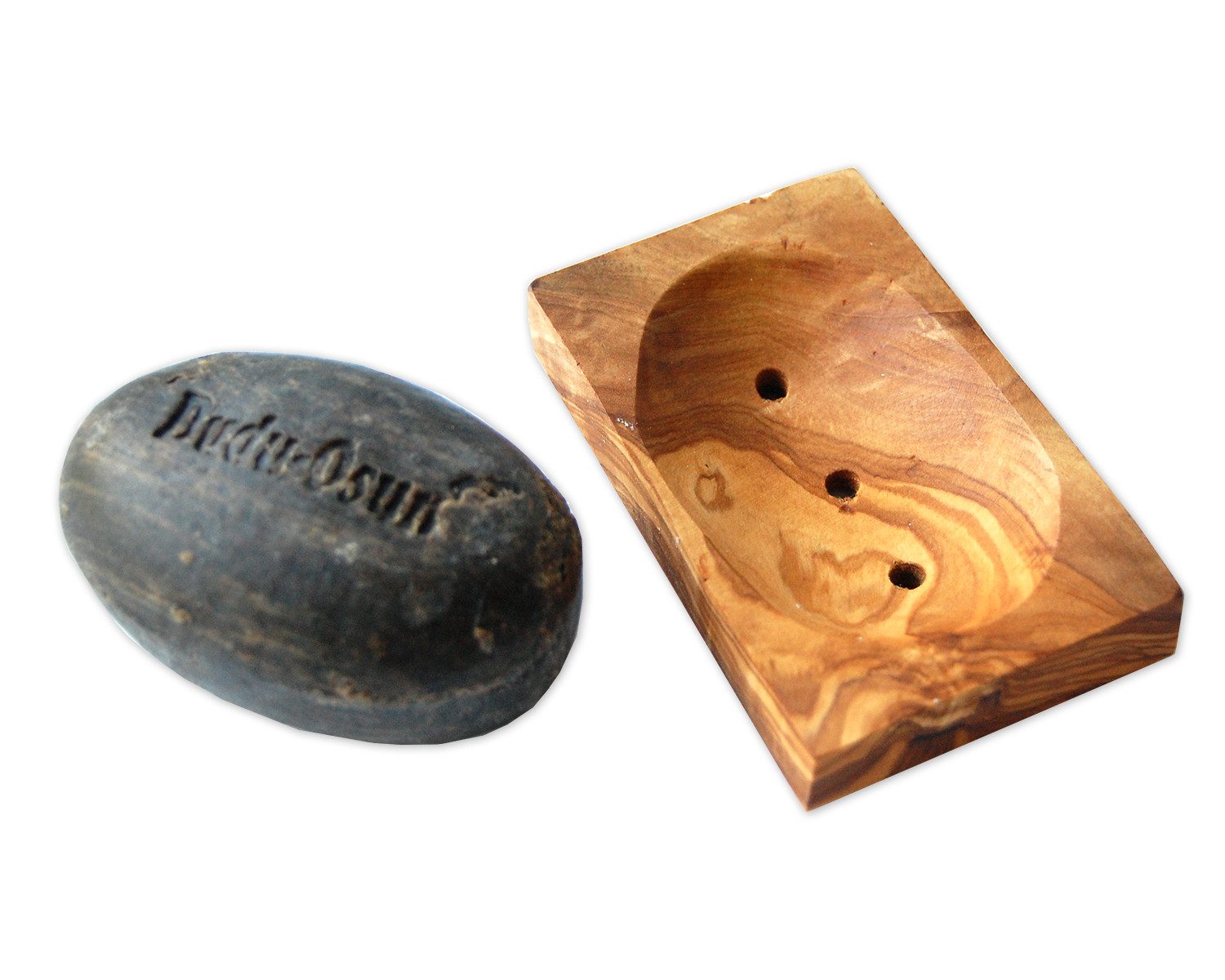 Olivenholz-erleben Seifenschale Seifenablage klein ECKIG aus Olivenholz, Breite: 11 cm, 1-St., antibakterielle Wirkung, hygienischer als Kunststoff