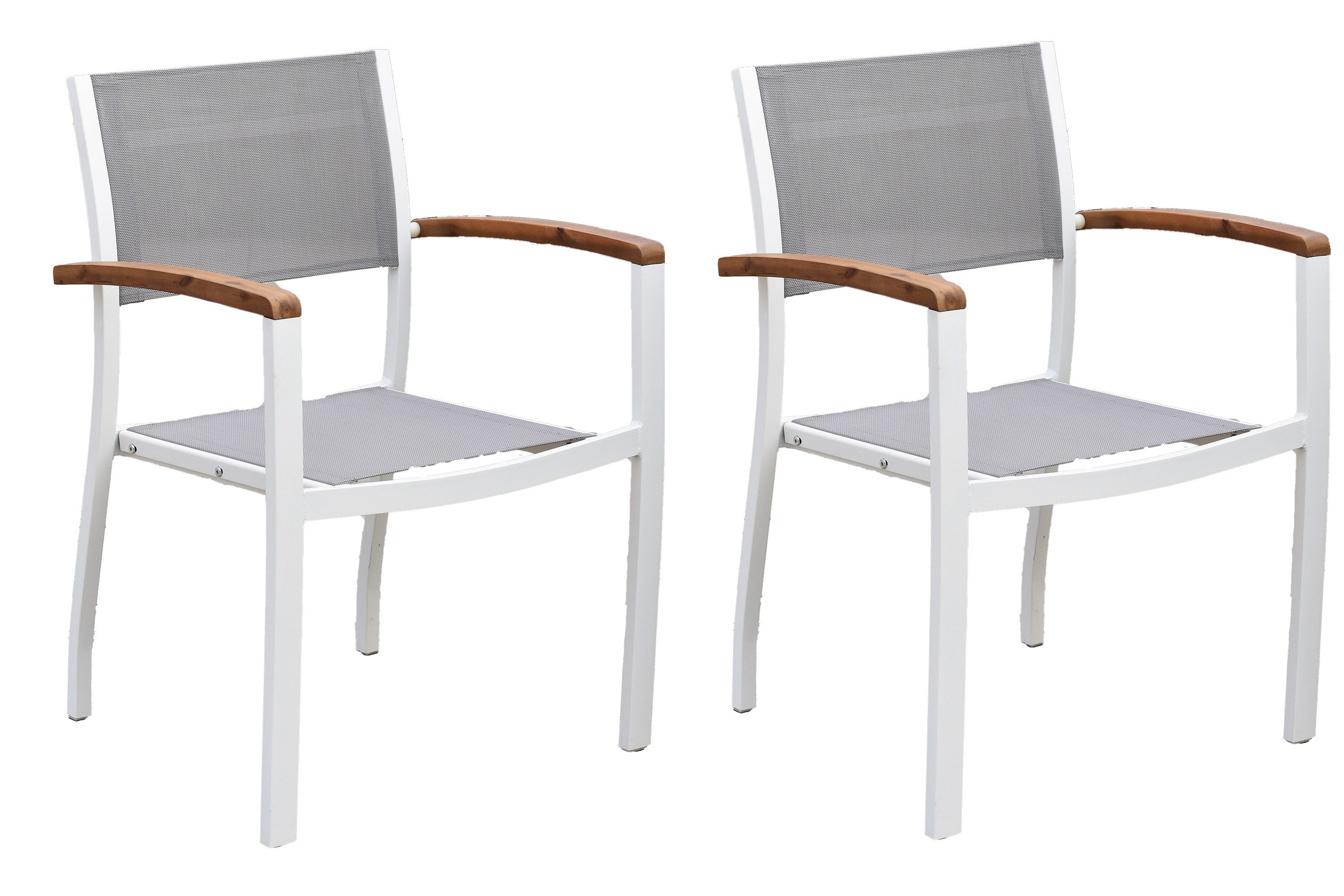 MERXX Gartenstuhl Naxos 2er (Set), stapelbar