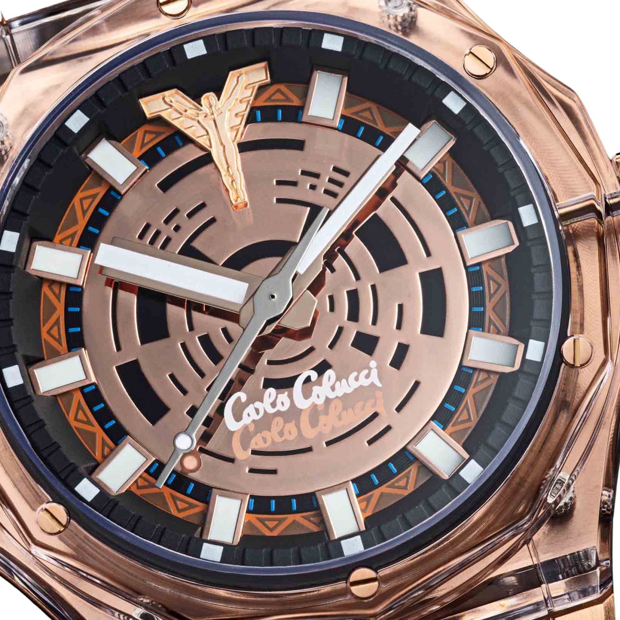 CARLO COLUCCI Quarzuhr CC504-1 CC504-1, Armbanduhr, Herrenuhr, Silikonarmband, analog