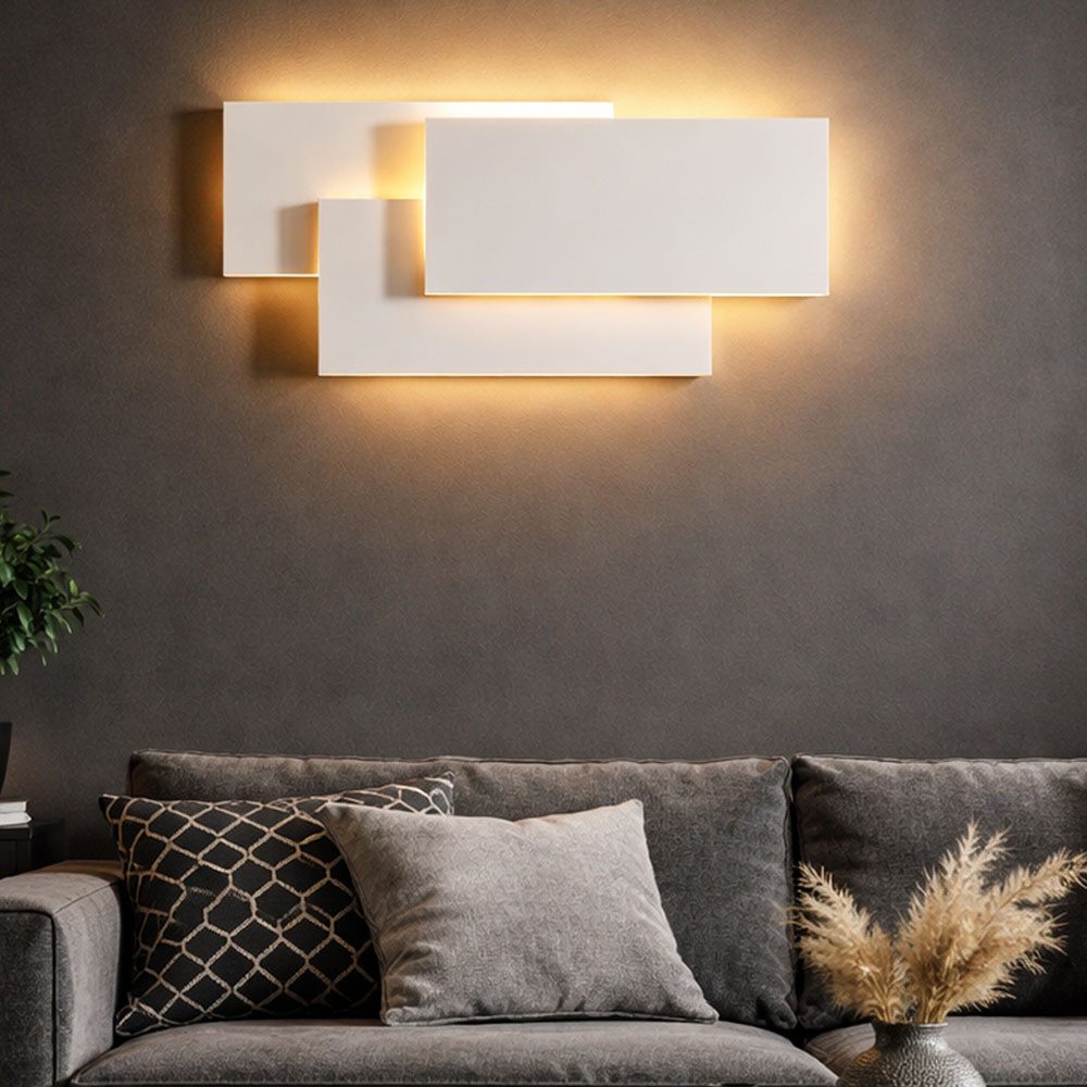 Maytoni LED Wandleuchte, LED-Leuchtmittel fest verbaut, Warmweiß, Wandlampe Wandleuchte Esszimmerlampe Schlafzimmerleuchte Metall weiß