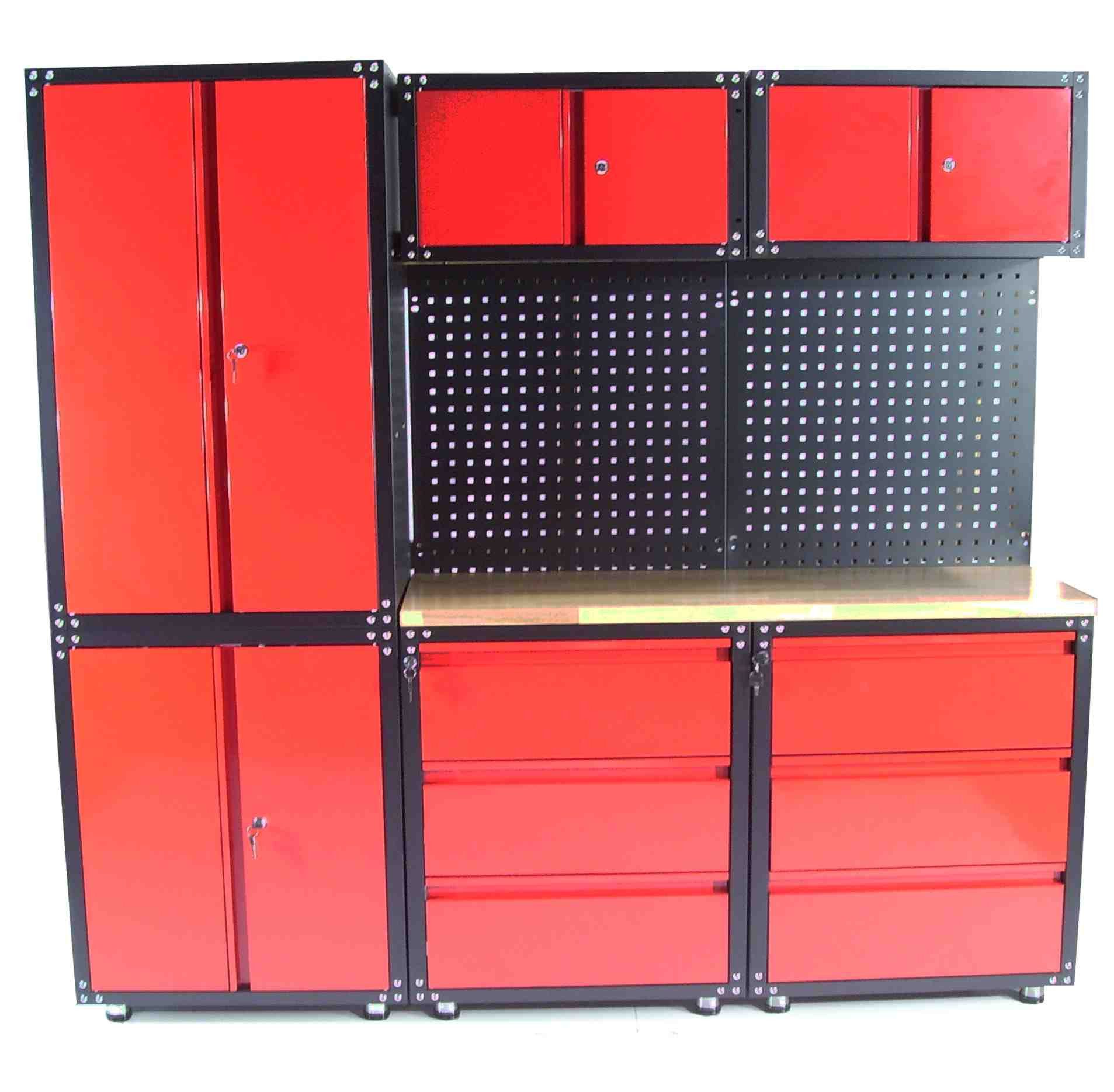 Apex Werkstatt-Set Werkstatt Schranksystem 9-teilig Werkstattschrank 57063, (1-tlg)