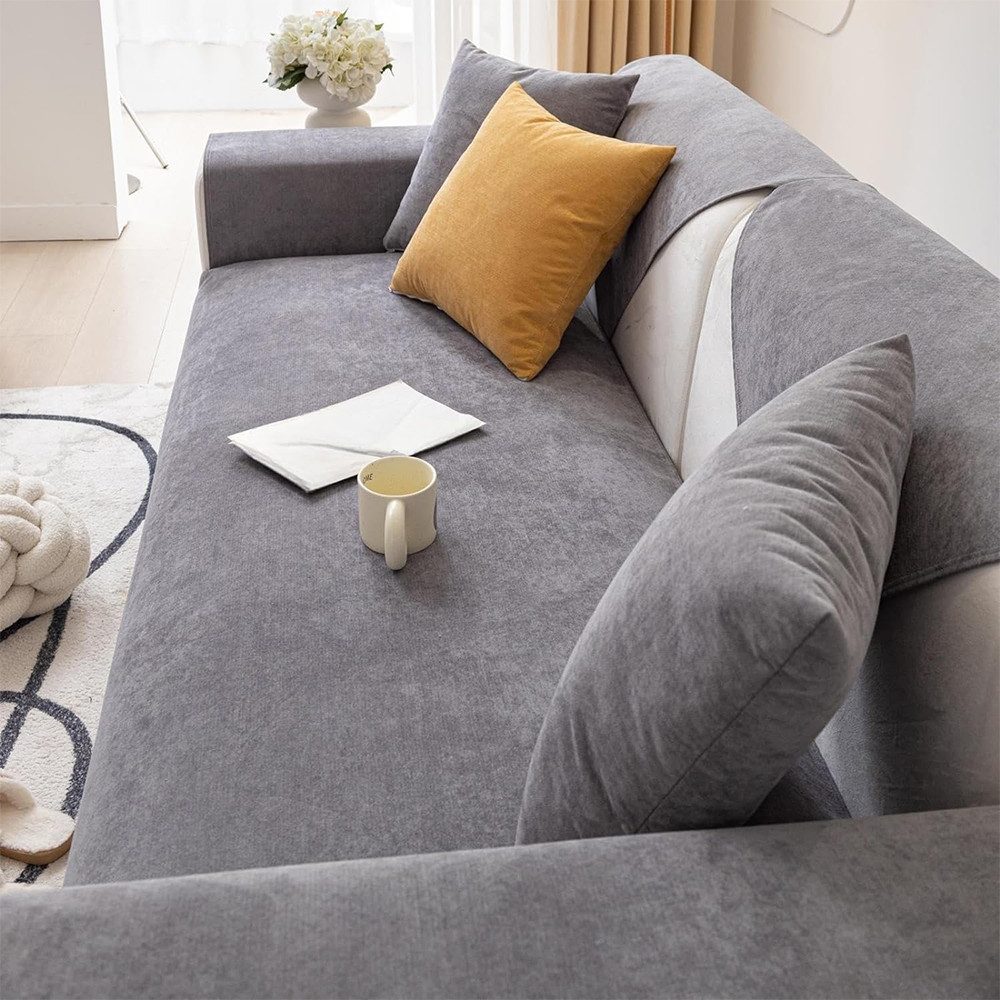 TUWENA Sofabezug Sofabezug für alle Jahreszeiten, Sofa Abdeckung 1 2 3 4 Sitzer – Bild 3 von 5