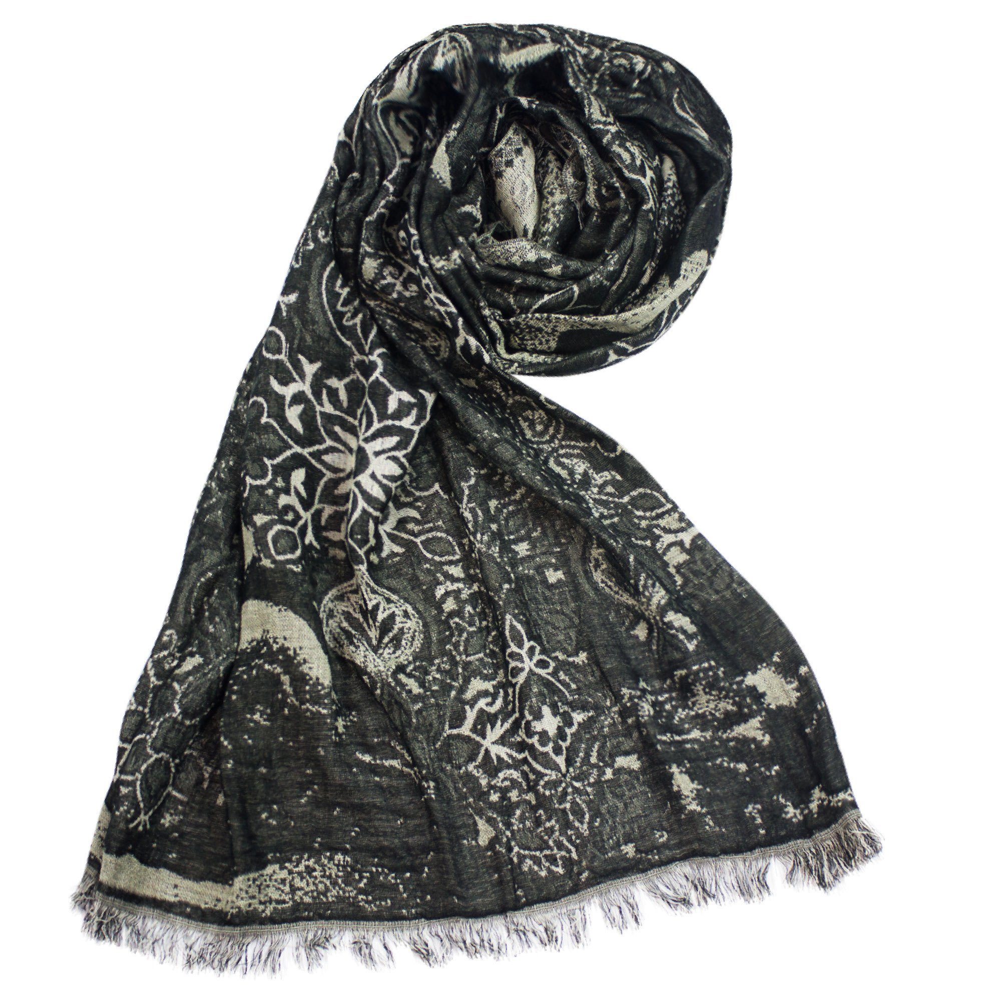 Sunsa Modeschal Winterschal Große Halstuch Herren Schal aus Baumwolle Viskose