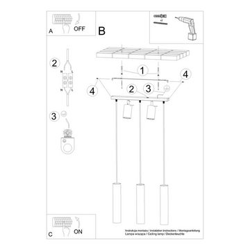 etc-shop Pendelleuchte, Pendelleuchte Hängelampe Deckenlampe Esszimmerleuchte Stahl Schwarz B