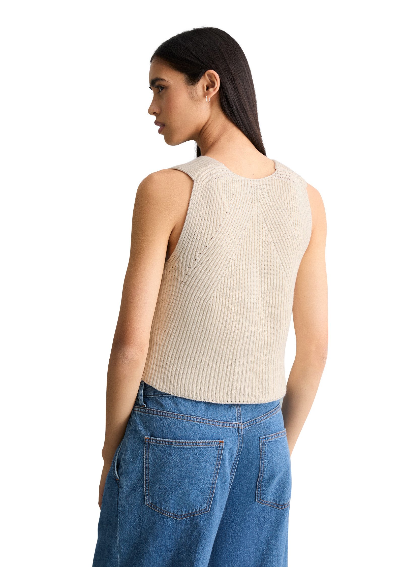 Marc O'Polo DENIM Strickweste aus reinem Organic Cotton-Garn